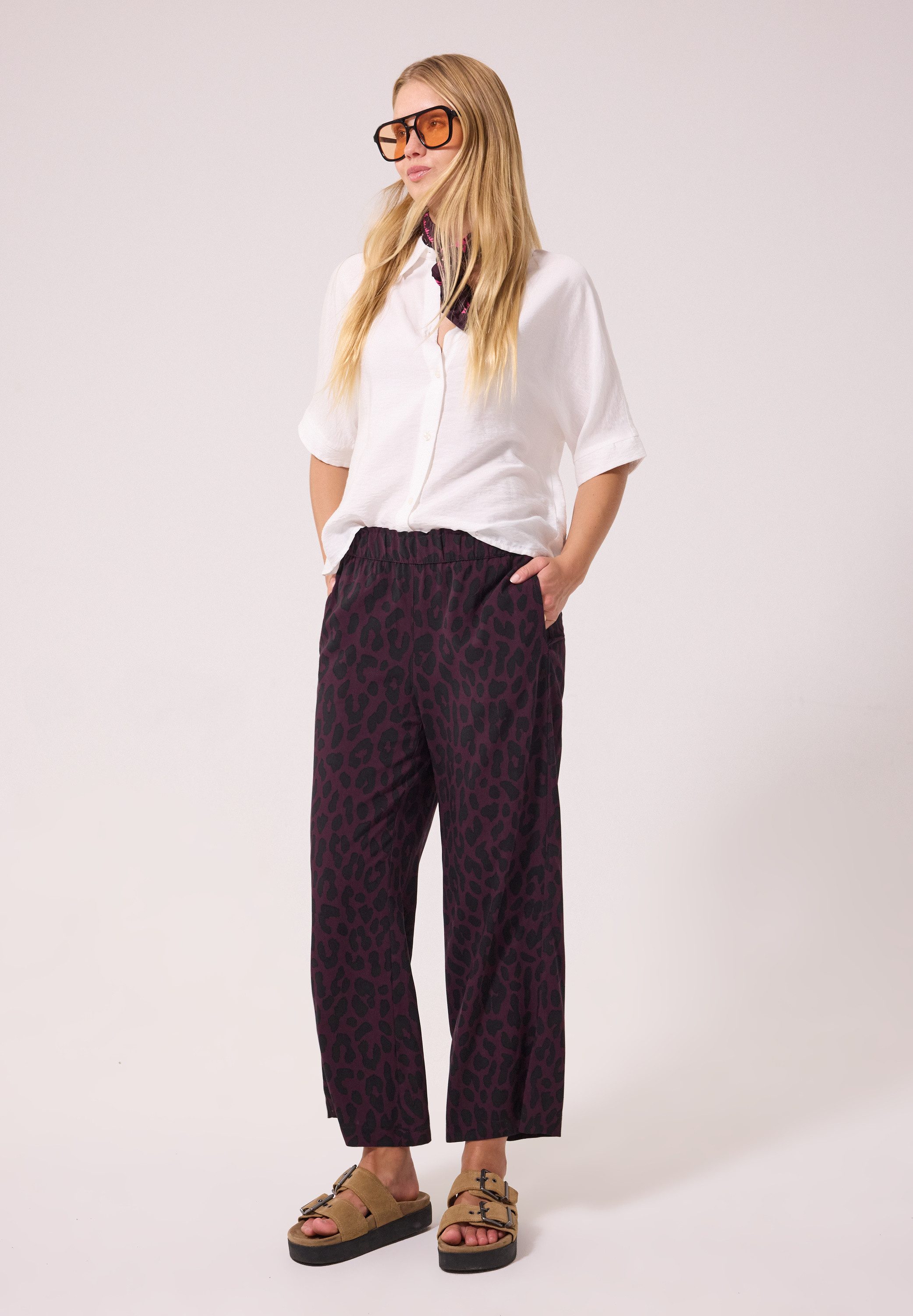 STREET ONE STUDIO Culotte mit Leo-Muster