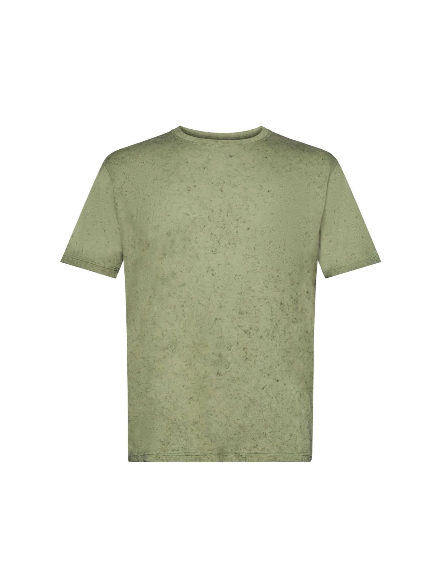 edc by Esprit T-Shirt Shirt in gewaschenem Look (1-tlg) LIGHT KHAKI