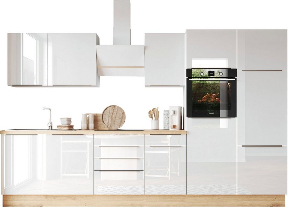 RESPEKTA Küchenzeile Safado aus der Serie Marleen, Breite 340 cm, mit Soft- Close, in exklusiver Konfiguration für OTTO, Höhenverstellbare Füße +/- 2 cm