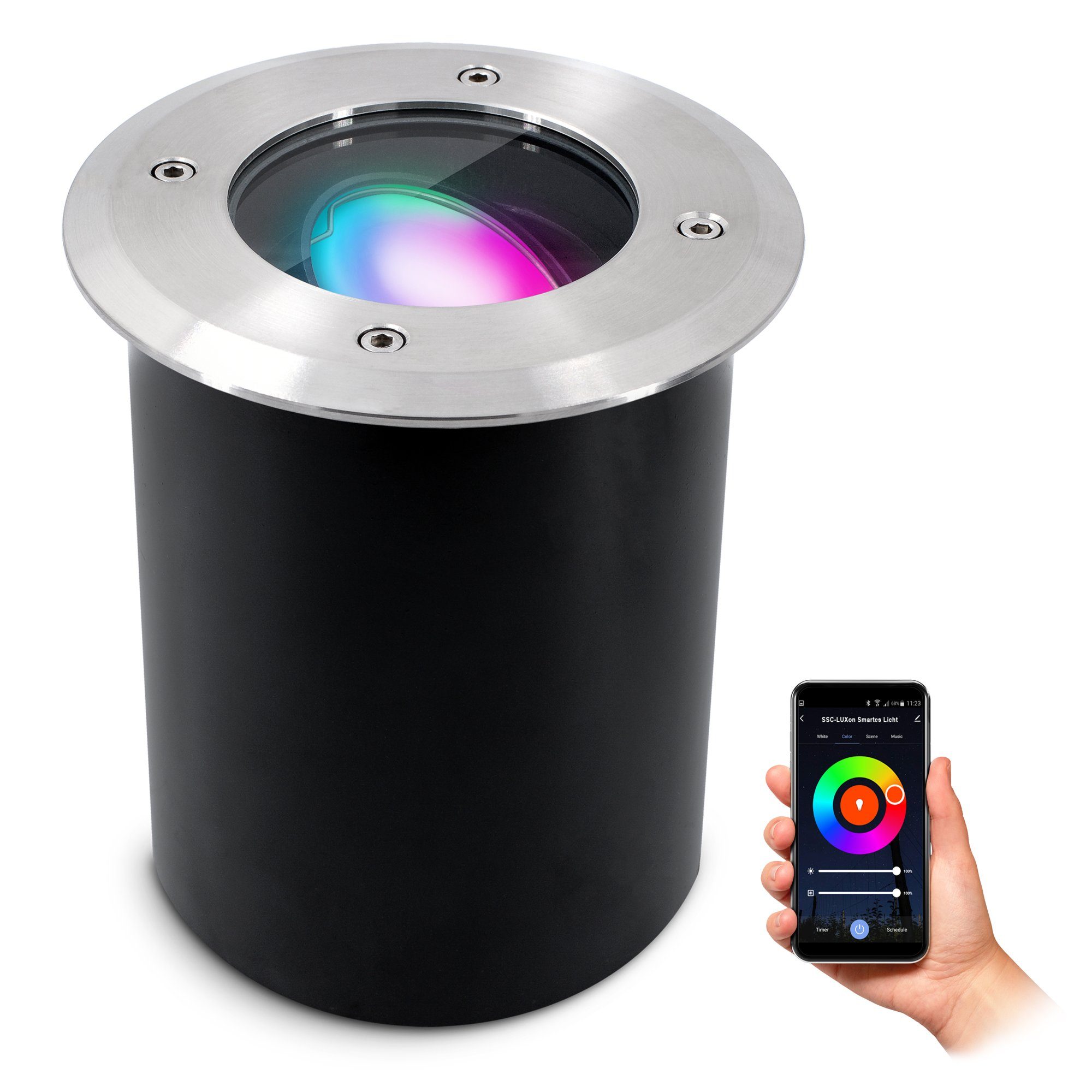 SSC-LUXon LED Gartenstrahler Schwenkbarer LED Bodenspot günstig online kaufen