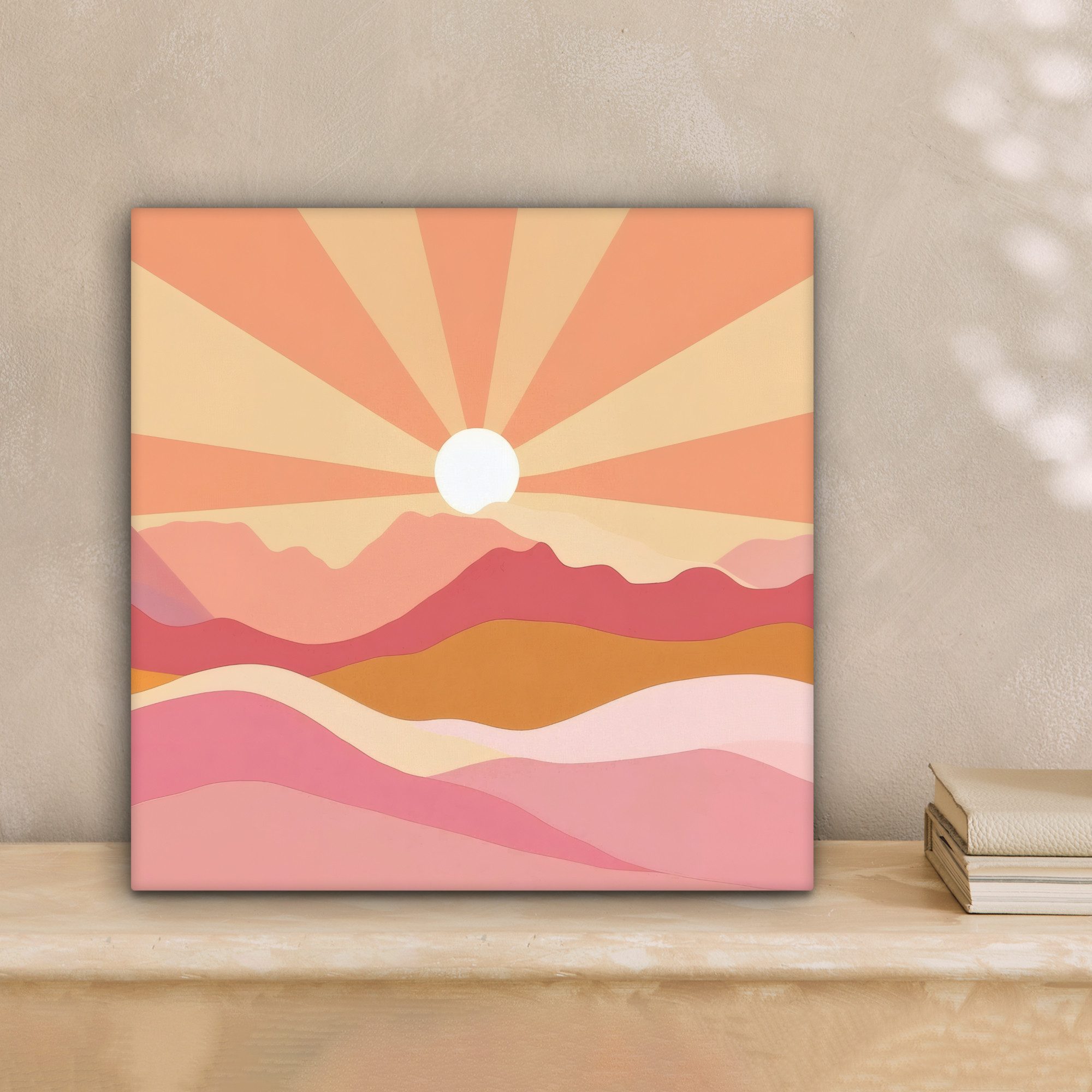 OneMillionCanvasses® Leinwandbild Berge - Abstrakt - günstig online kaufen