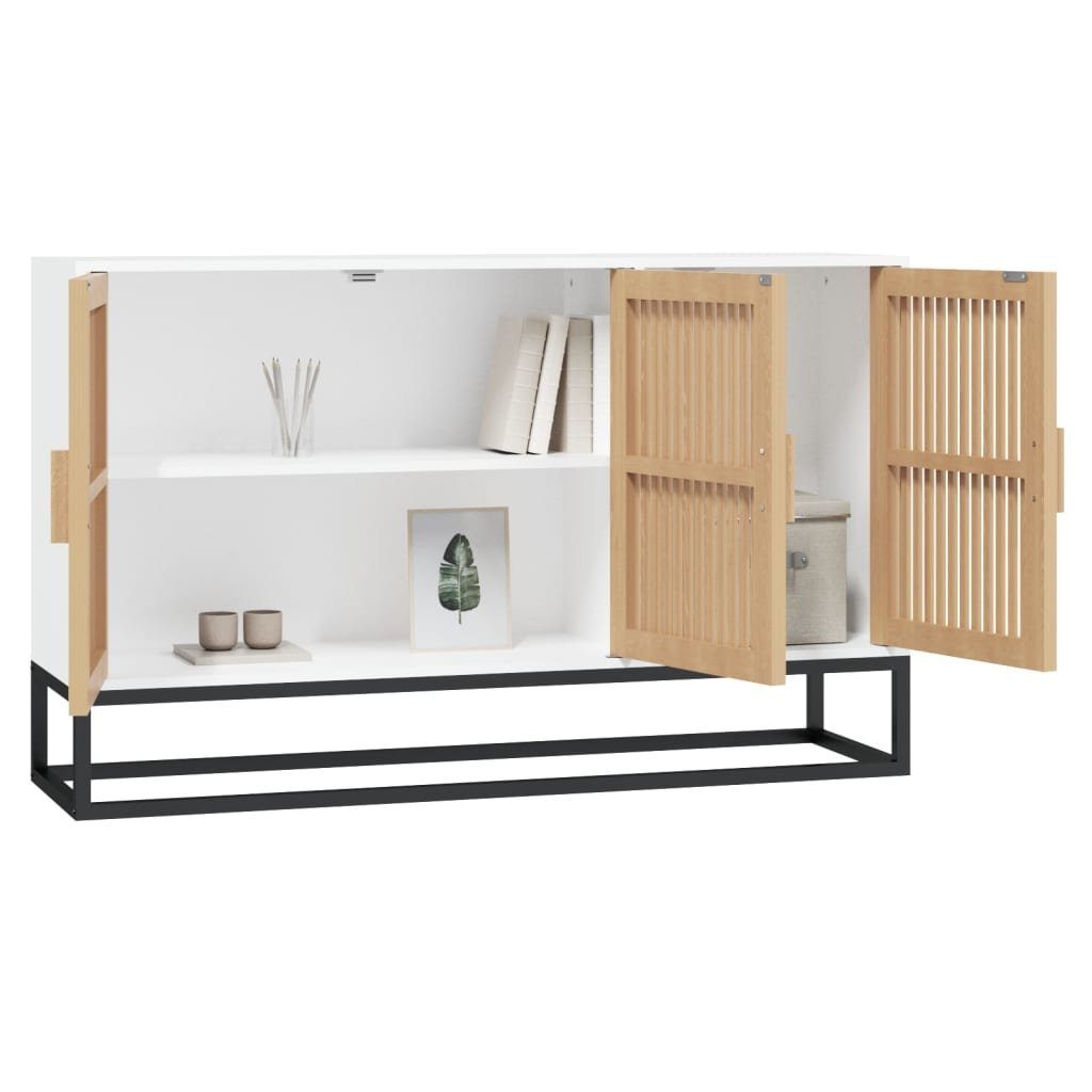 vidaXL Sideboard NA Sideboard Weiß 105x30x65 cm Spanplatte Kommode