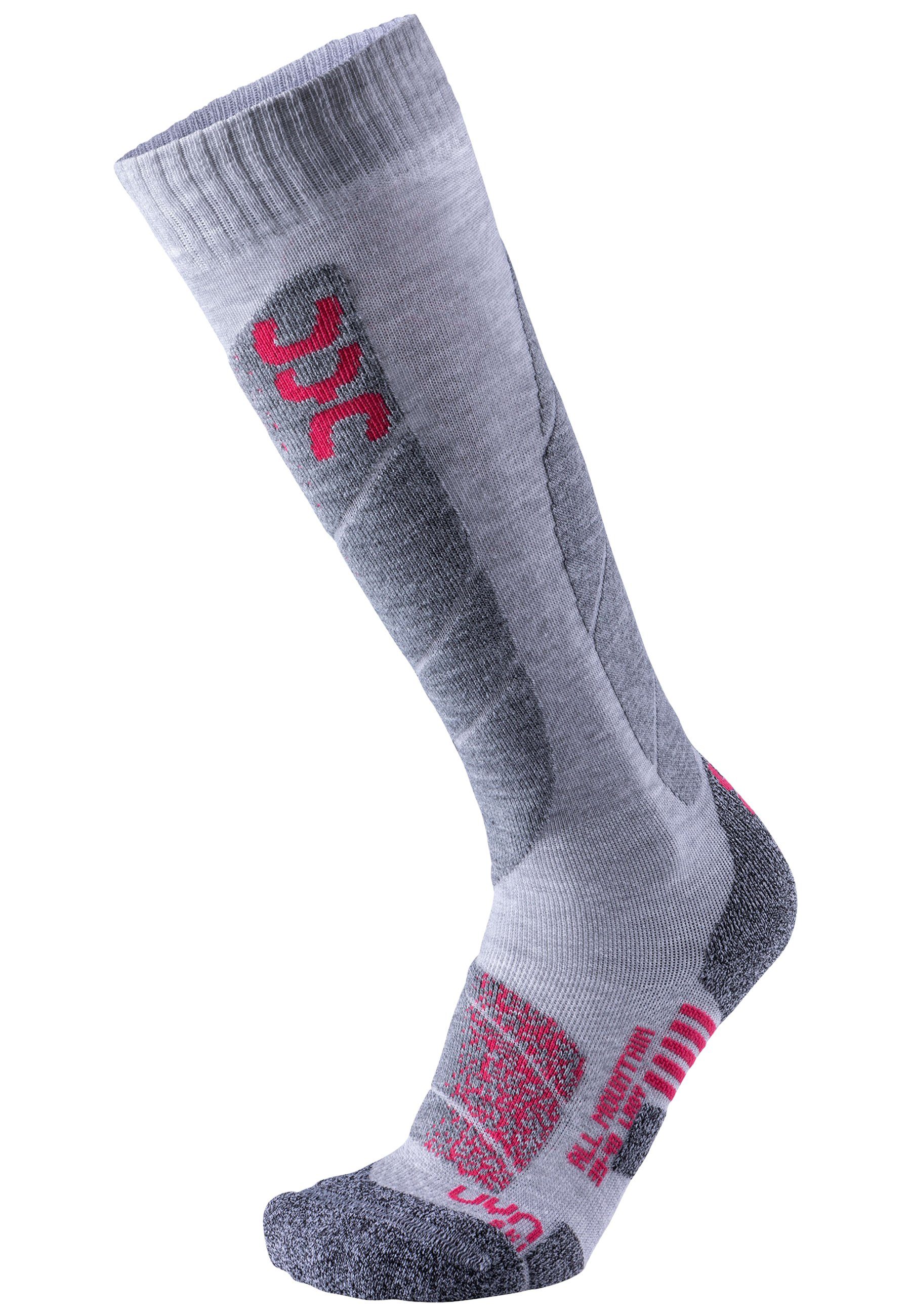 UYN Socken Ski All Mountain (1-Paar) hellgrau