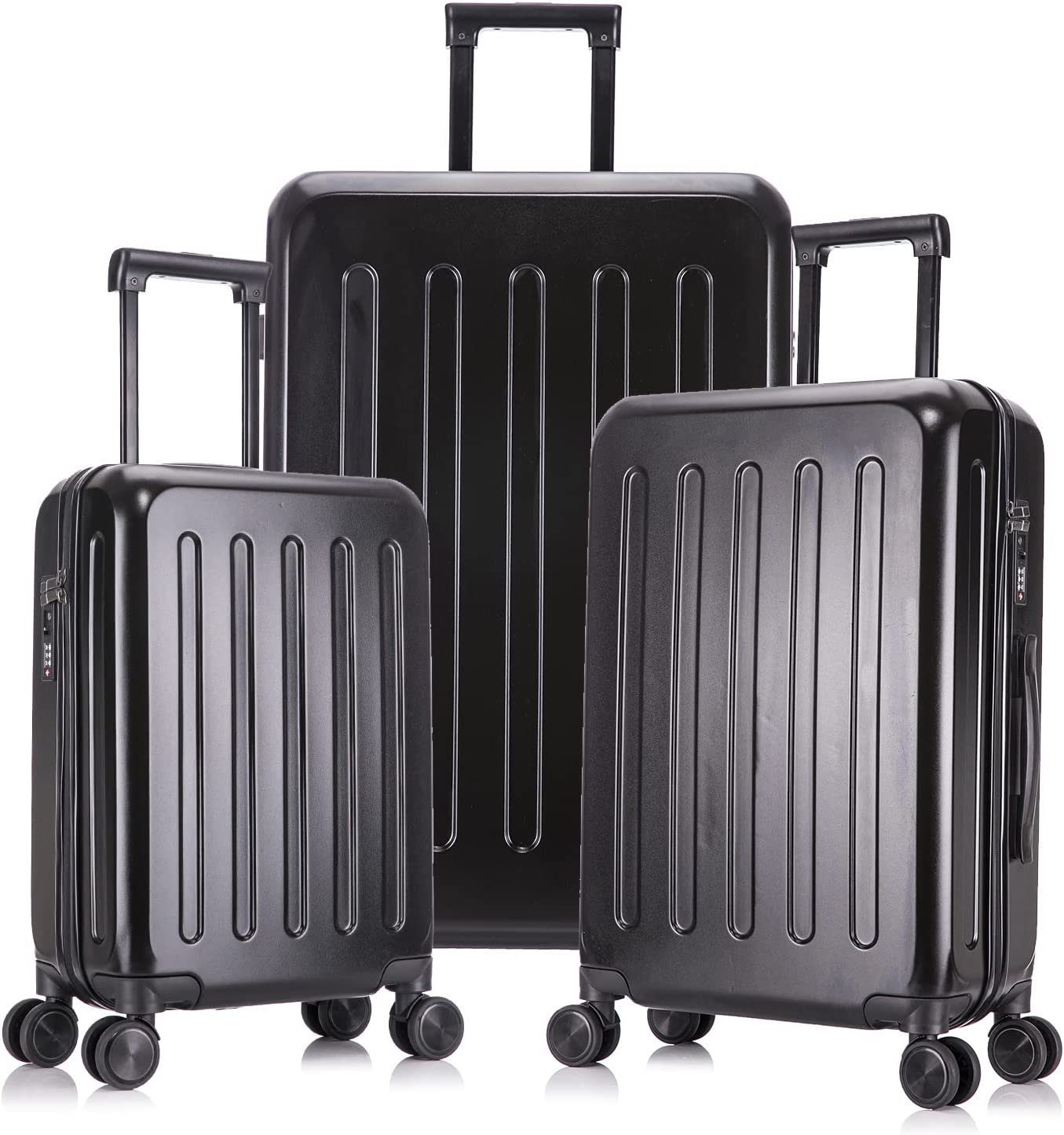 Hartschalen-Trolley Reisekoffer mit 4 Rollen Harteschale TSA-Zahlenschloß Superleicht