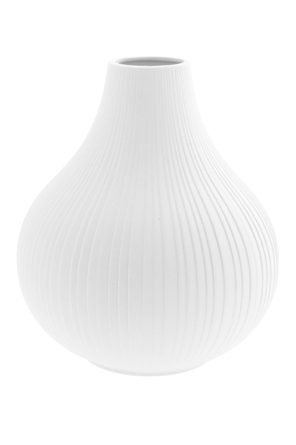 Storefactory Scandinavia Dekovase Vase EKENAS XL weiß, Ø 21x25 cm