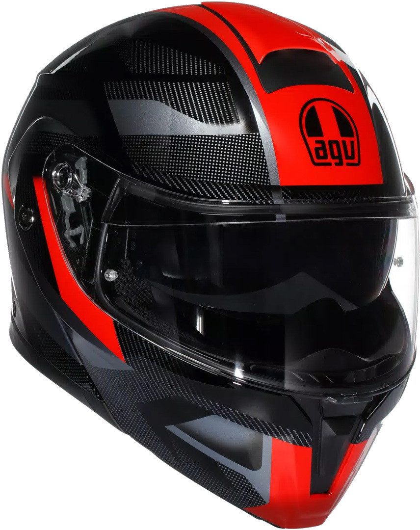 AGV Motorradhelm Streetmodular Ledro Klapphelm, Vorbereitet Für Kommunikationssystem,integriertes Sonnenvisier