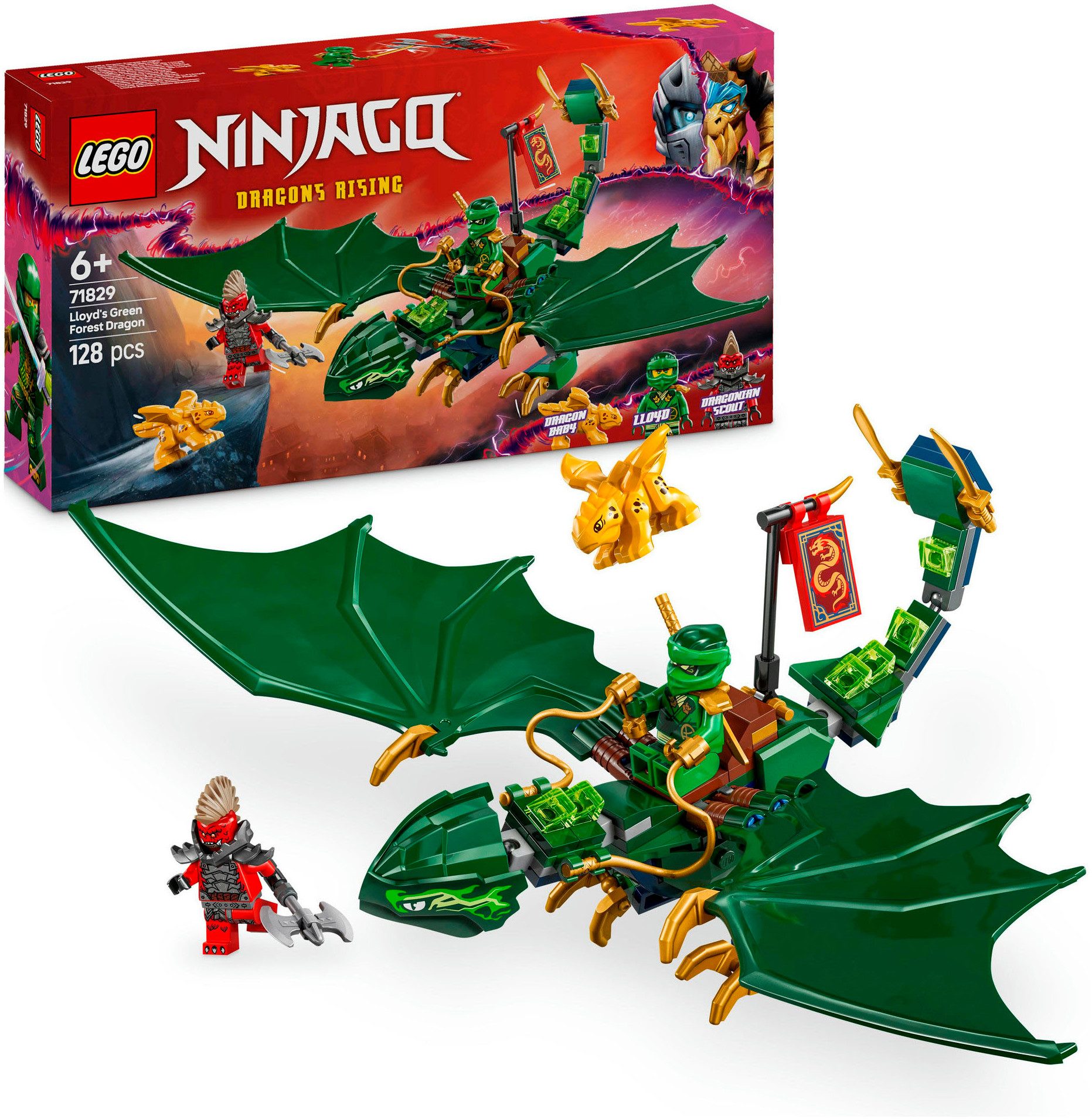 Lloyds grüner Walddrache (71829), LEGO Ninjago Konstruktionsspielsteine