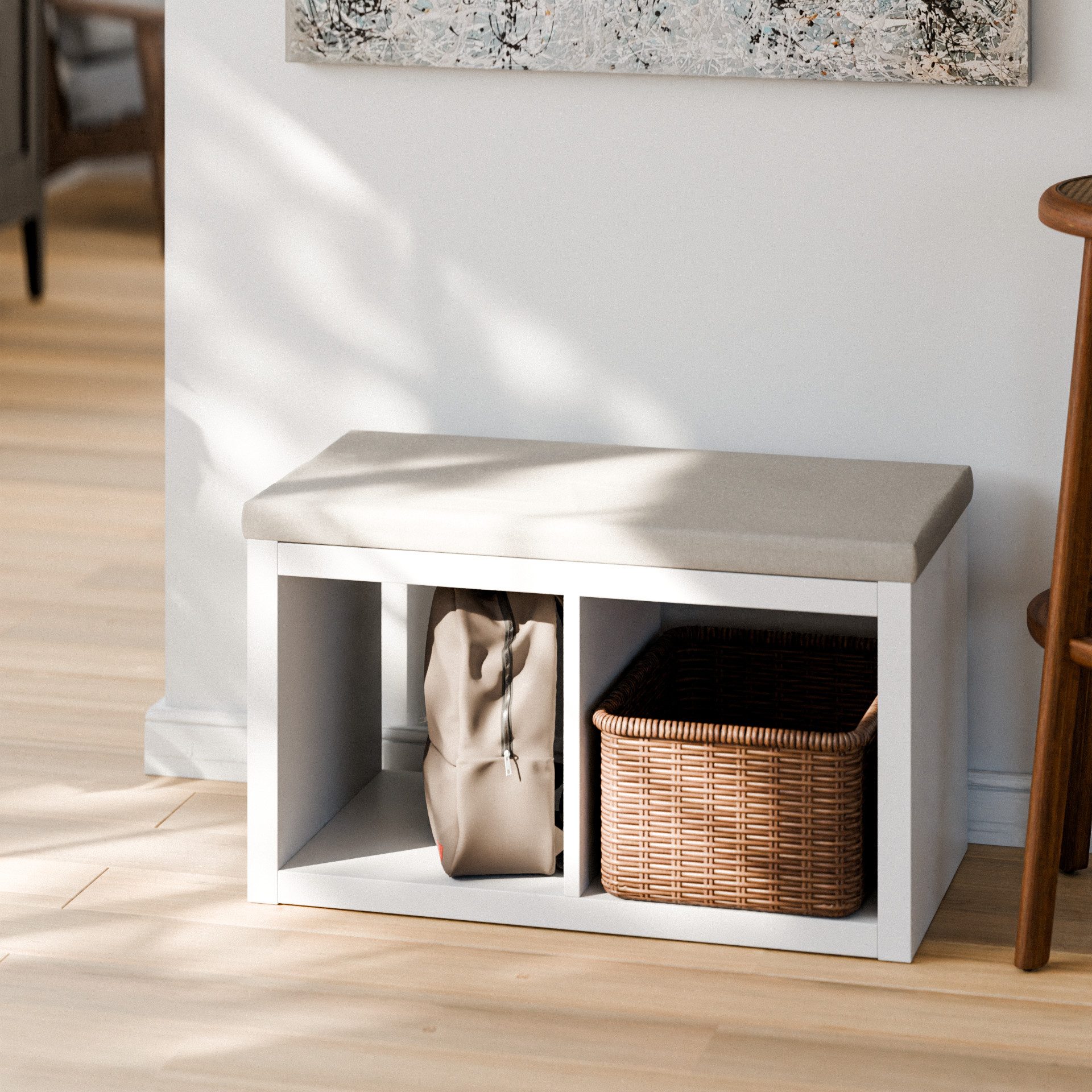 Clutter Cover Sitzkissen für Kallax Regal, Beige, Sitzauflage 4cm Dick, für günstig online kaufen