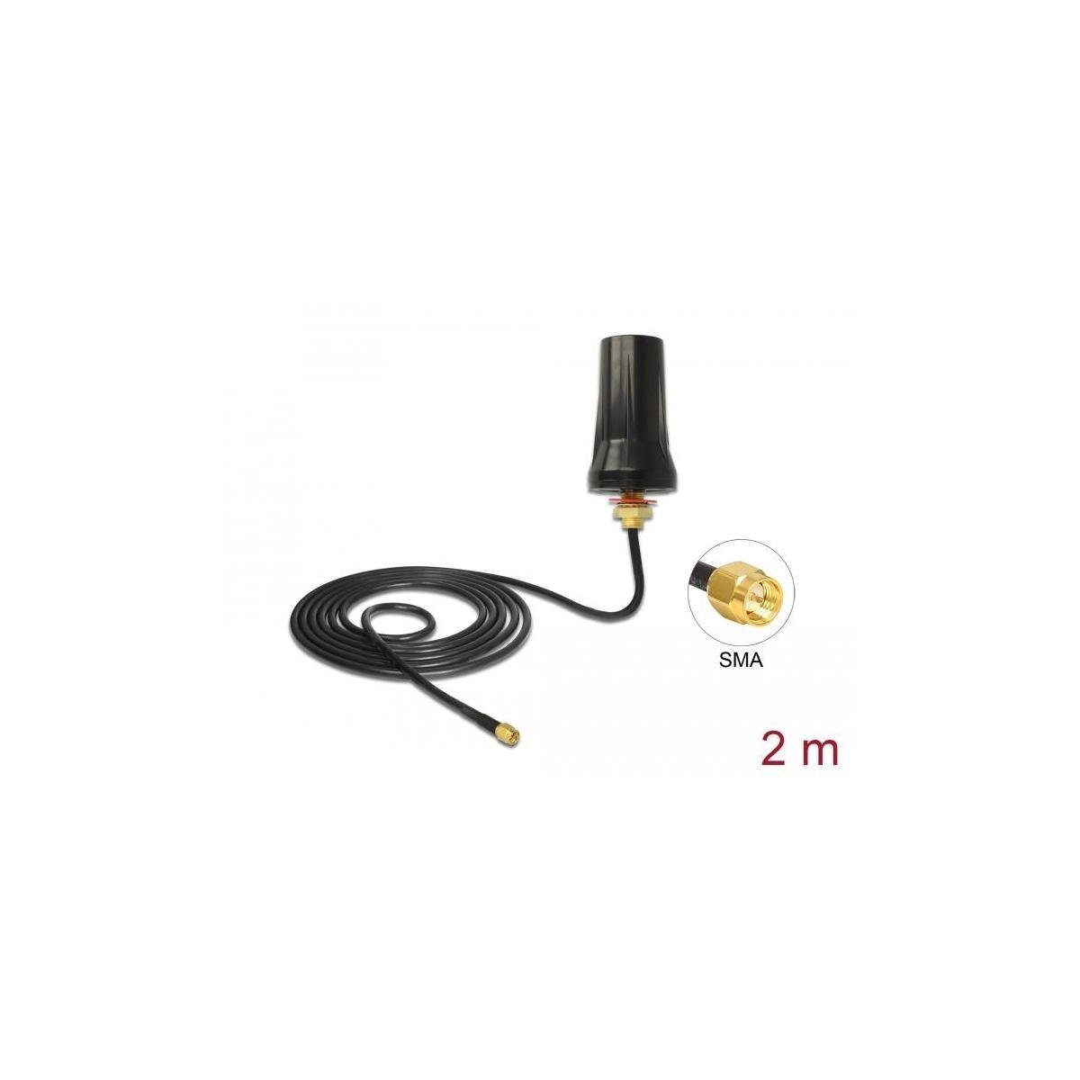 Delock ISM 433 MHz omni WLAN-Antenne dBi SMA Antenne schwarz... St. 2