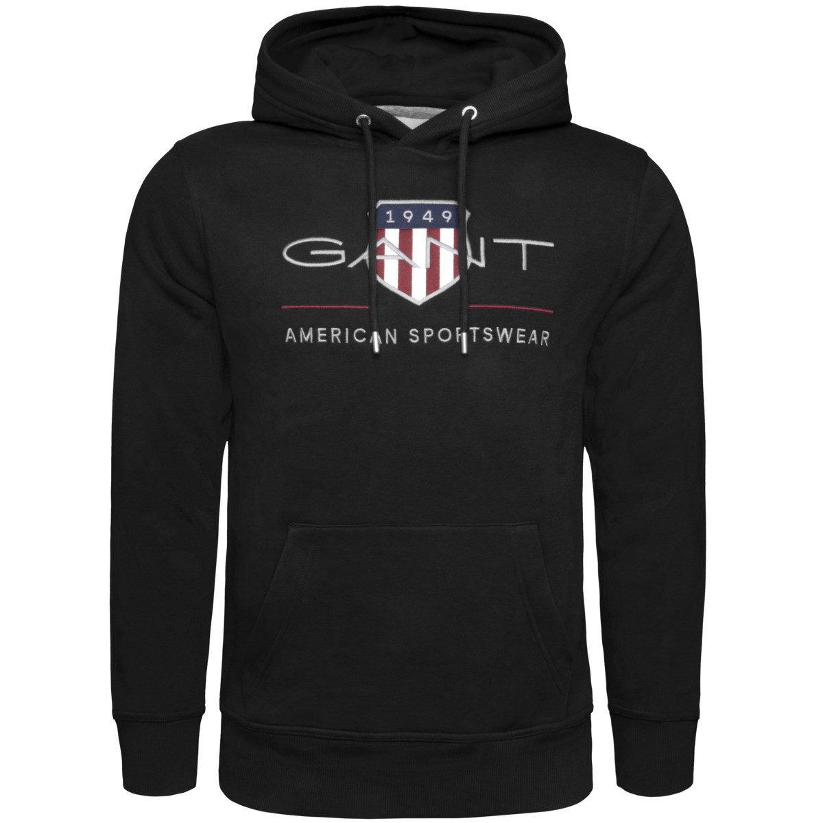 Gant Kapuzenpullover Reg Archive Shield Herren Hoodie, Pullover, Sweatshirt, Hoody, Langarmshirt