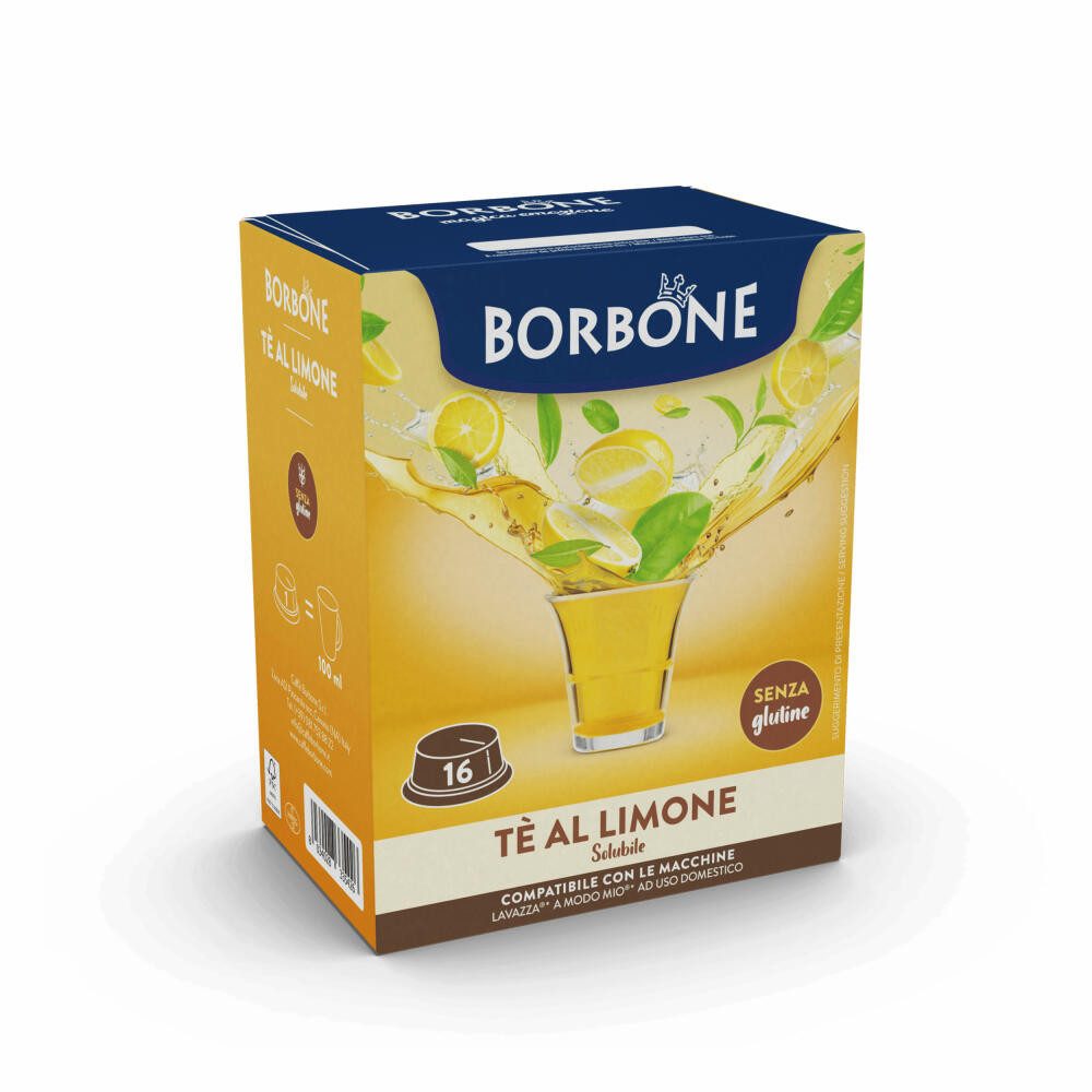 Caffè Borbone Tee Zitronentee, 16 Kapseln, Kompatibel mit dem Lavazza A Modo Mio System*