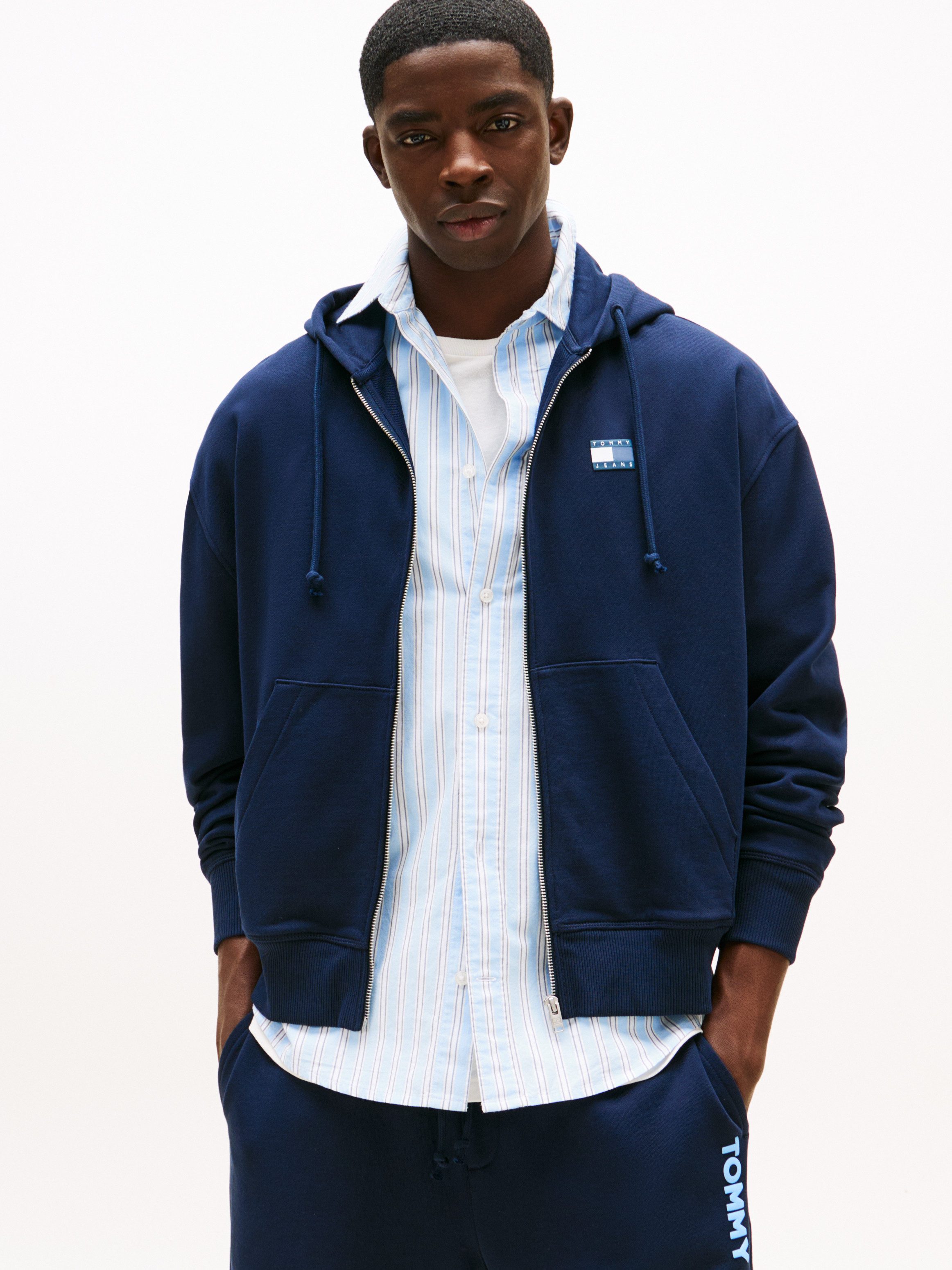 Tommy Jeans Kapuzensweatshirt TJM CRP NEW CLASSICS ZIP THR Mit Rundhalsauss günstig online kaufen