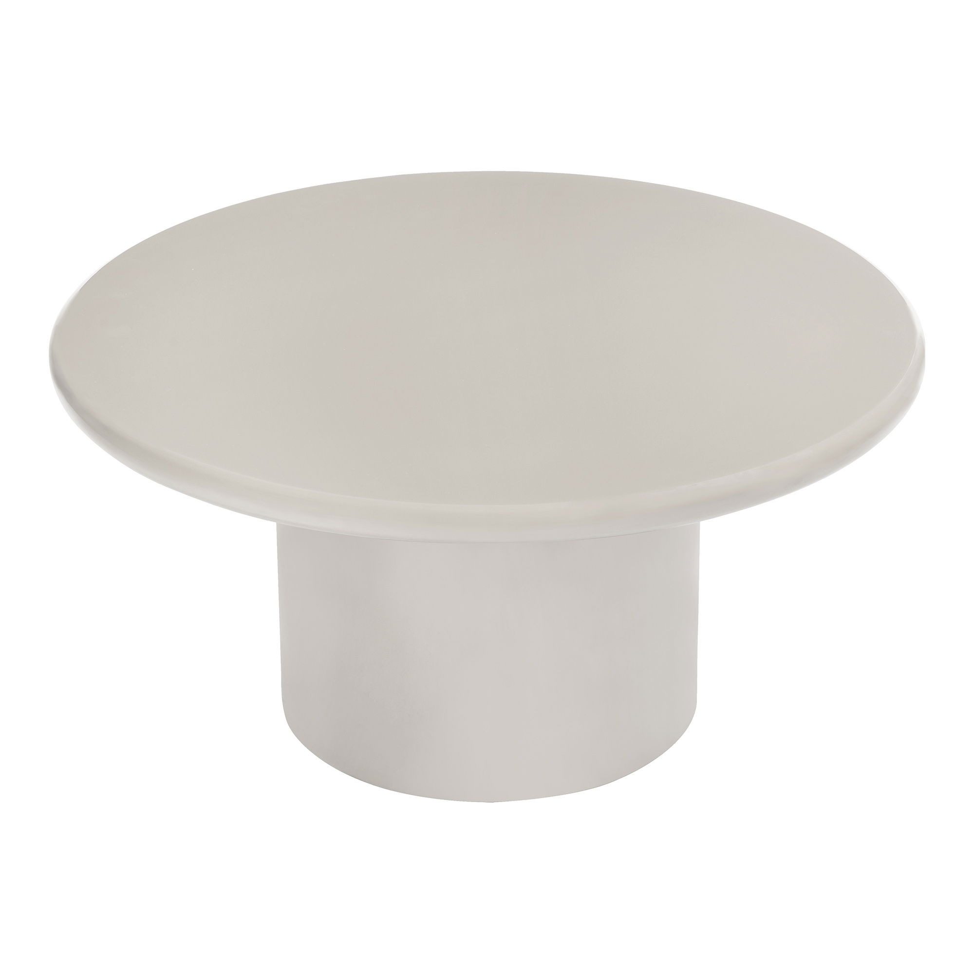 freiraum Couchtisch Nagano, rund, in grau-beige, MDF - 40x80cm (HxD)