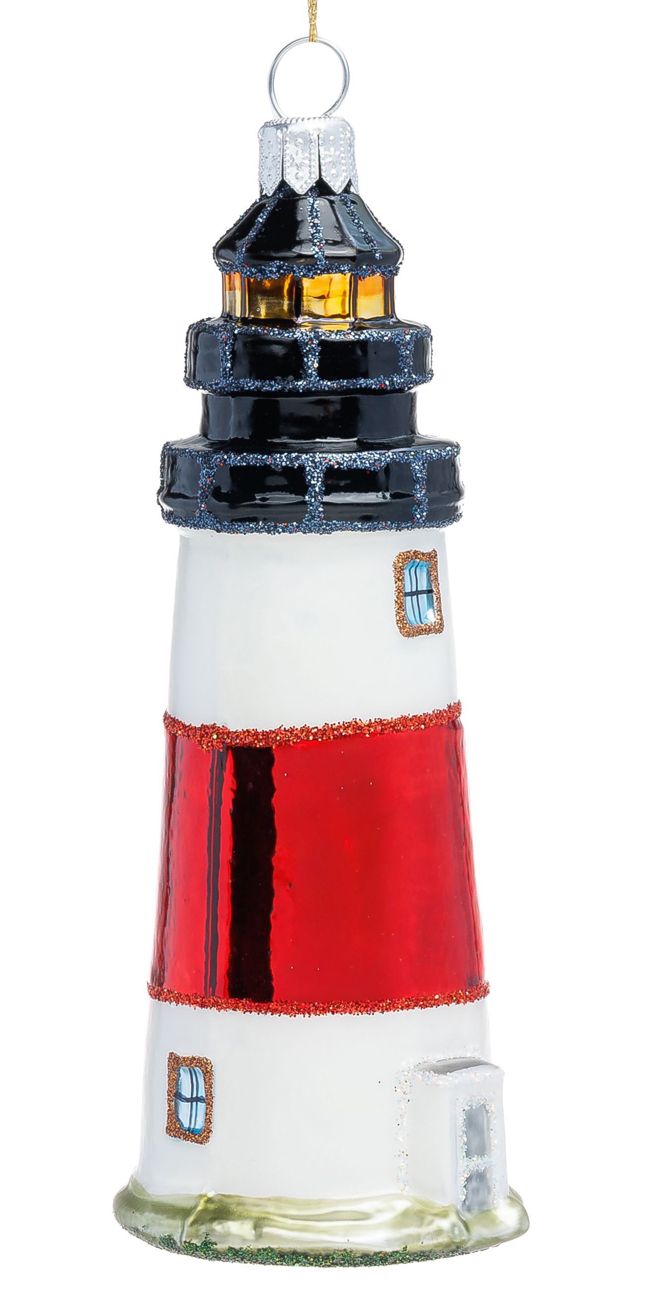 SIKORA Weihnachtsbaumkugel Leuchtturm Besondere Weihnachtskugel Glas Figur günstig online kaufen