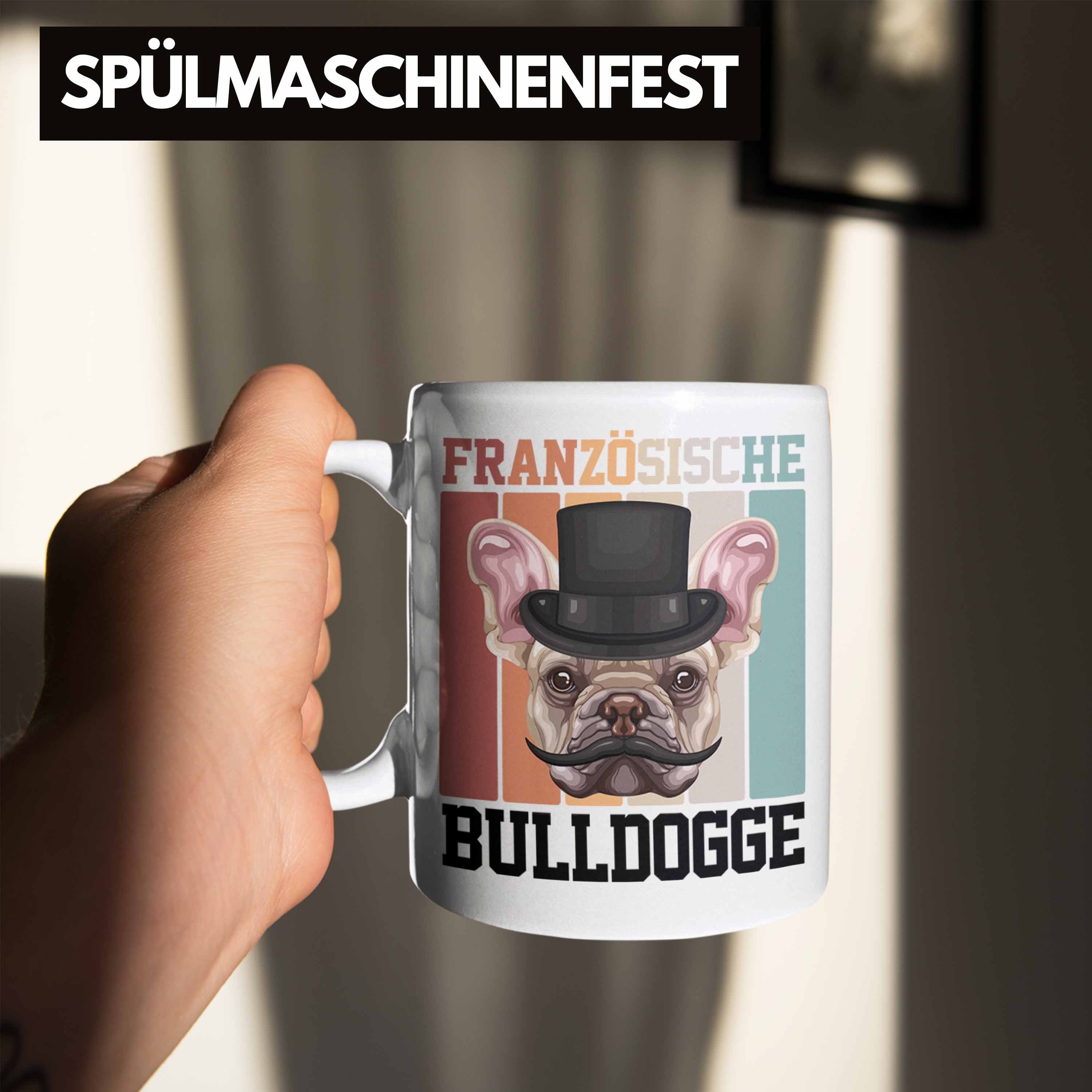 Trendation Tasse Französische Bulldogge Besitzer Lustiger Weiss Tasse Spruch Geschen Geschenk