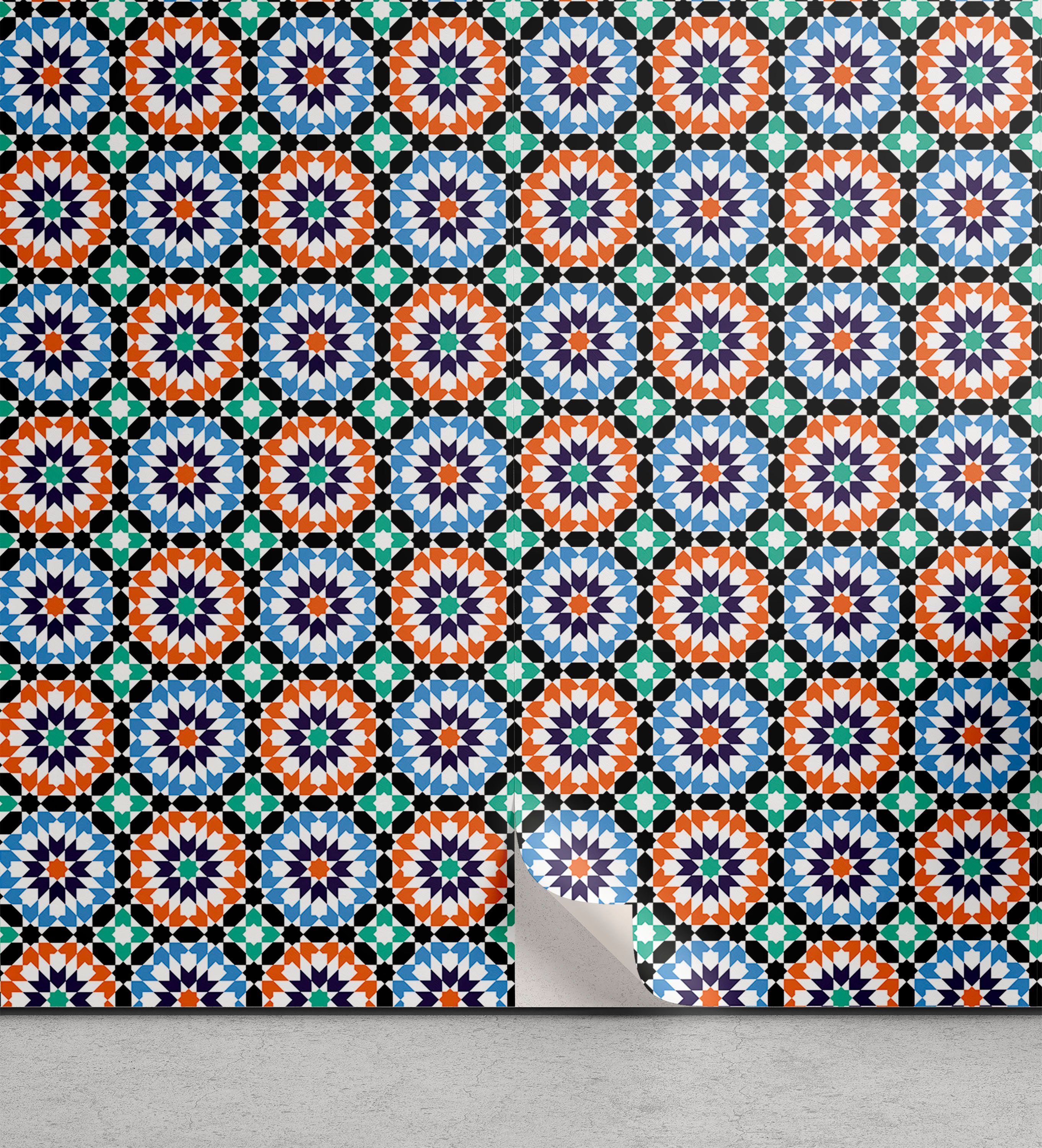 Abakuhaus Mosaik-Kreisauslegung Küchenakzent, selbstklebendes marokkanisch Vinyltapete Wohnzimmer
