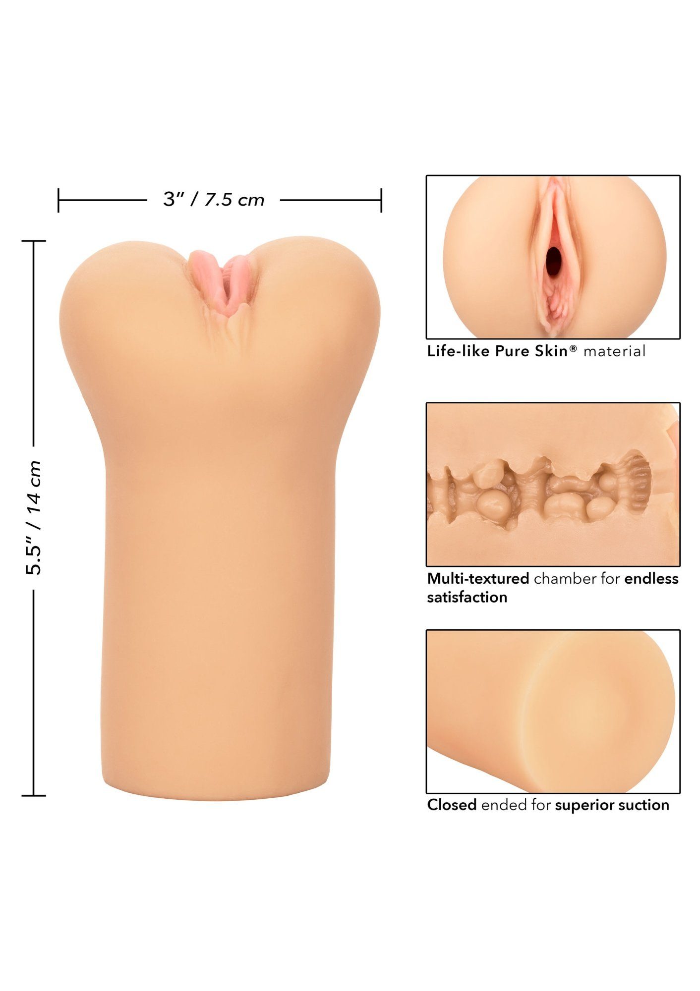 Öffnung Masturbator Vagina Boundless California Novelties Vulva Masturbator Exotic