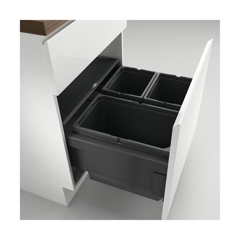 Naber Einbaumülleimer Cox® Base 360 S/600-3, Abfallsammler für Frontauszüge
