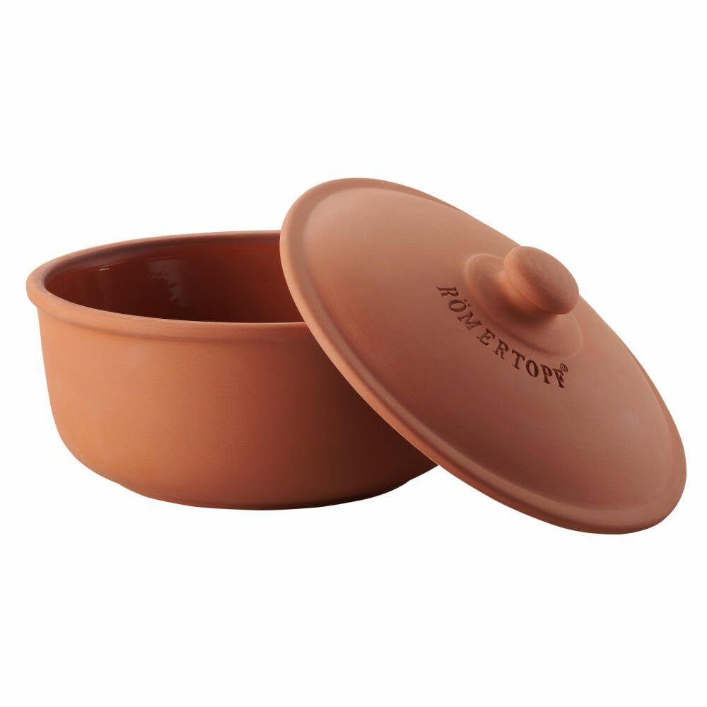 RÖMERTOPF Brotbackform Rund mit Deckel Terrakotta
