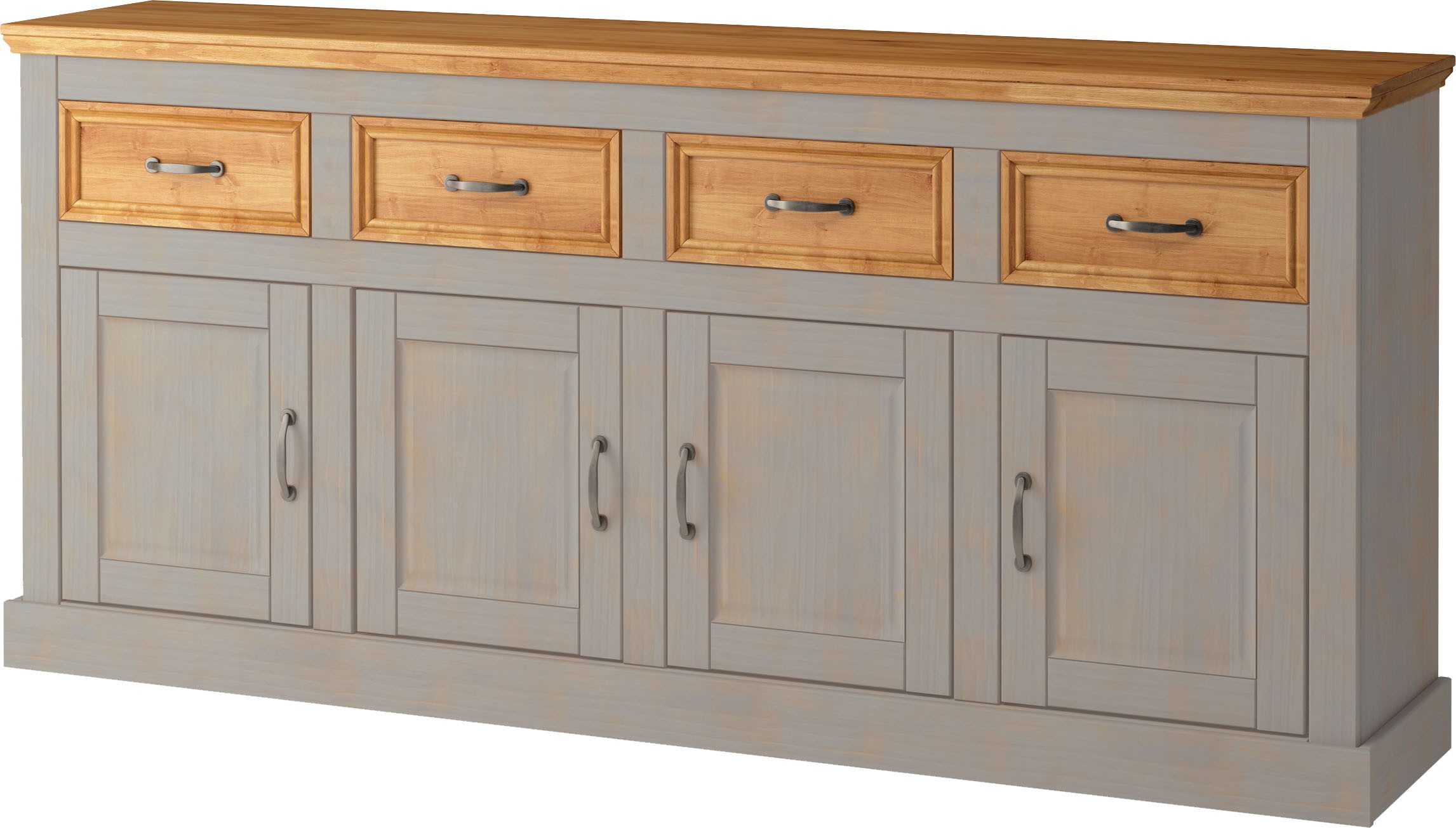 Home affaire Sideboard Selma, Kommode mit 4 Türen und 4 Schubkästen. Breite günstig online kaufen