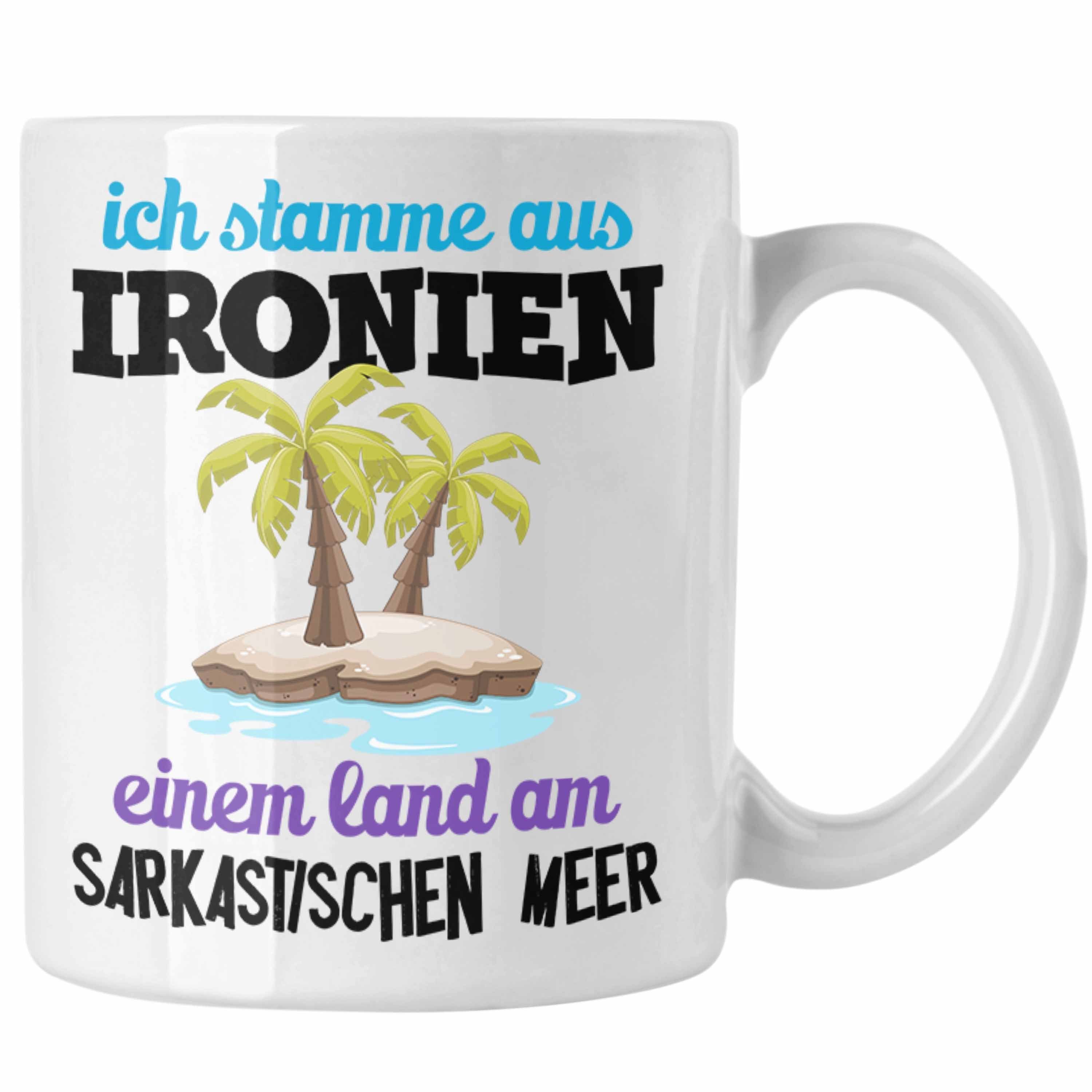 WItzig - Trendation Sarkasmus Fun Tasse Spruch Tasse Geschenk Arbeitskollegin Ironien Weiss Funny Trendation Stamme Aus Humor Ich