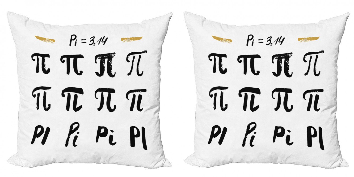 Kissenbezüge Modern Accent Pi in Stilen Abakuhaus verschiedenen Gleiche Doppelseitiger Digitaldruck, Stück), (2