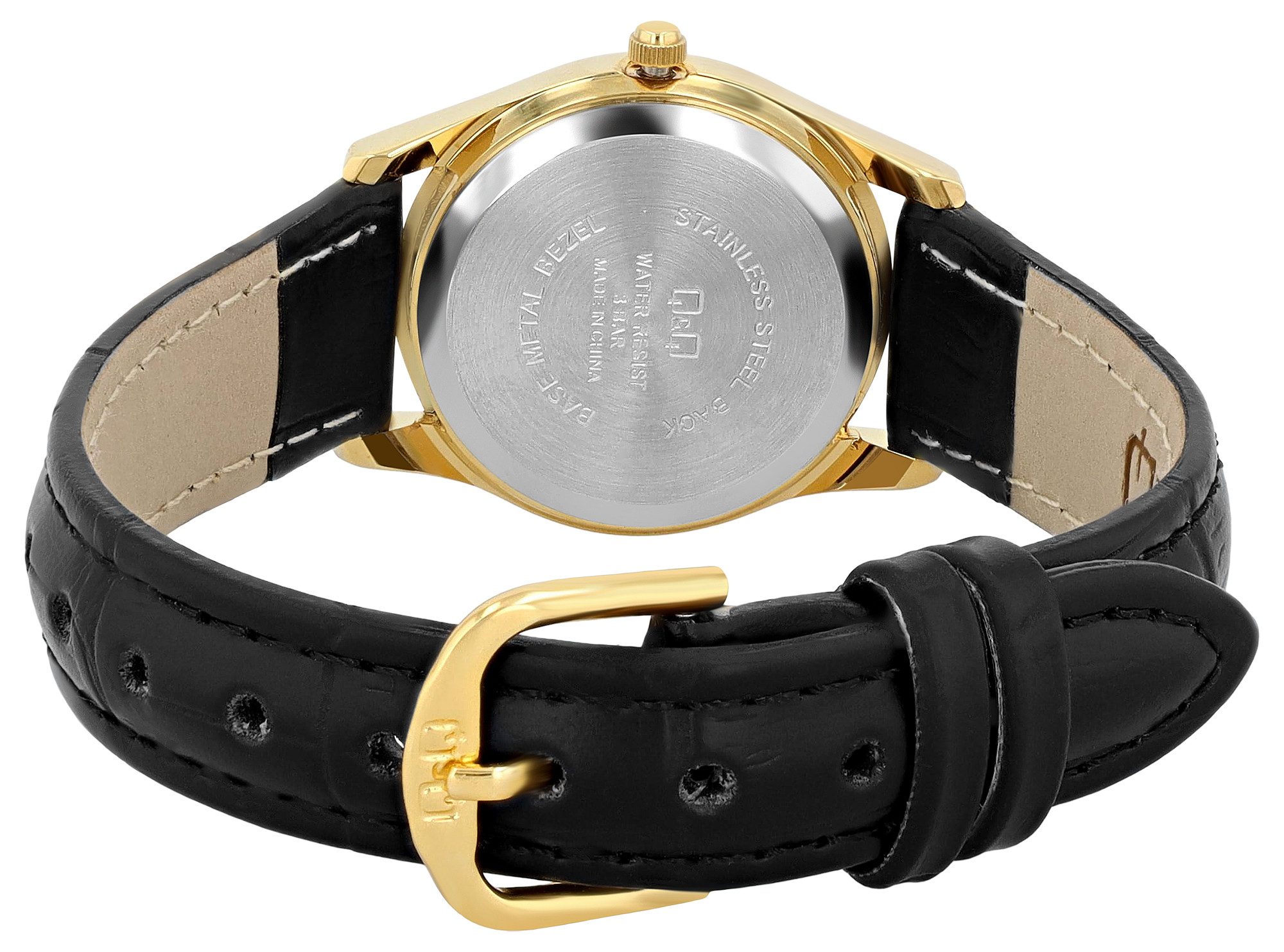 Q&Q Quarzuhr C49A Damenuhr mit Lederimitationsband günstig online kaufen