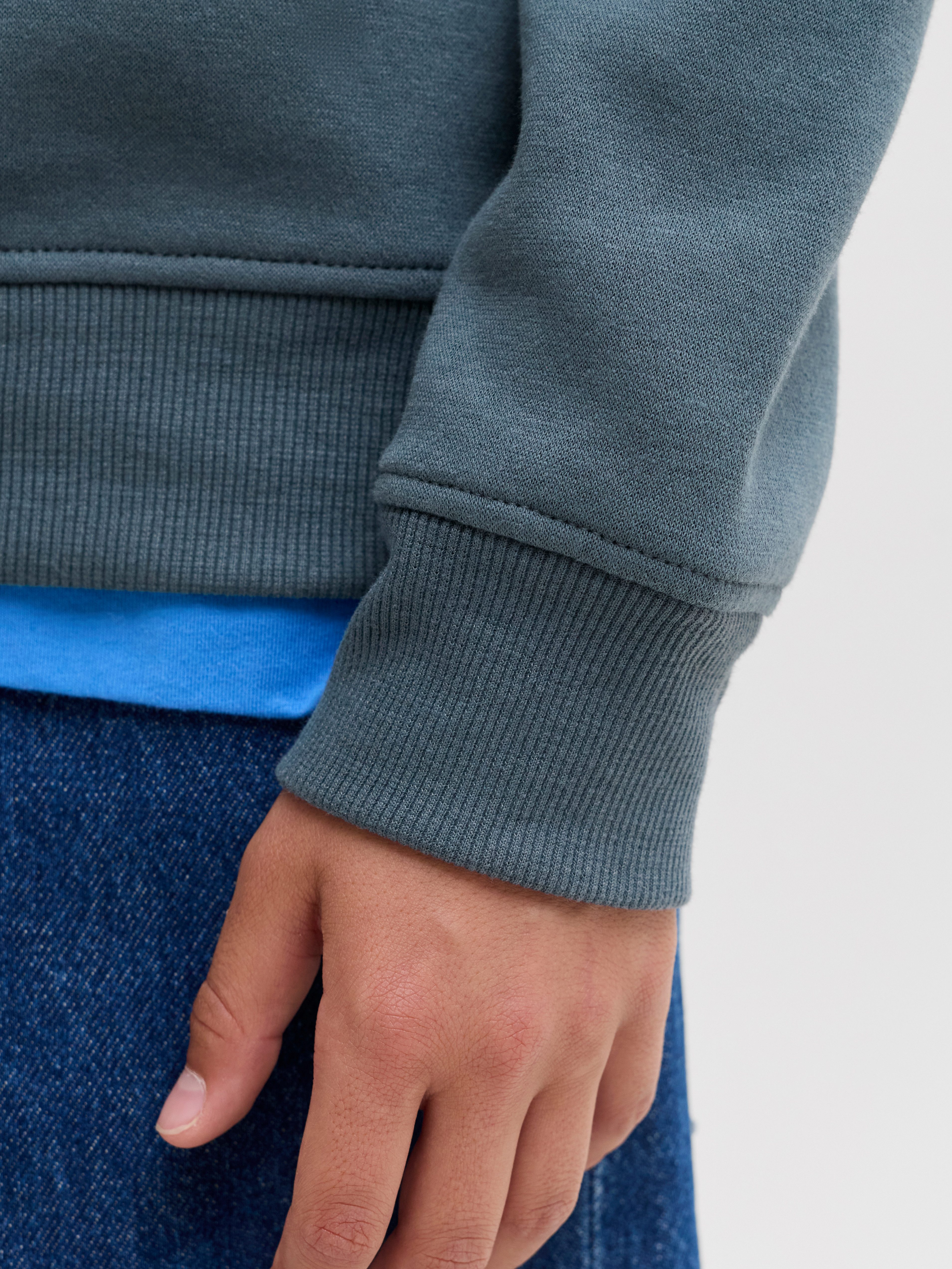 Jack & Jones Junior Sweatshirt JJMUNK SWEAT CREW NECK SN JNR Materialmix, regular fit