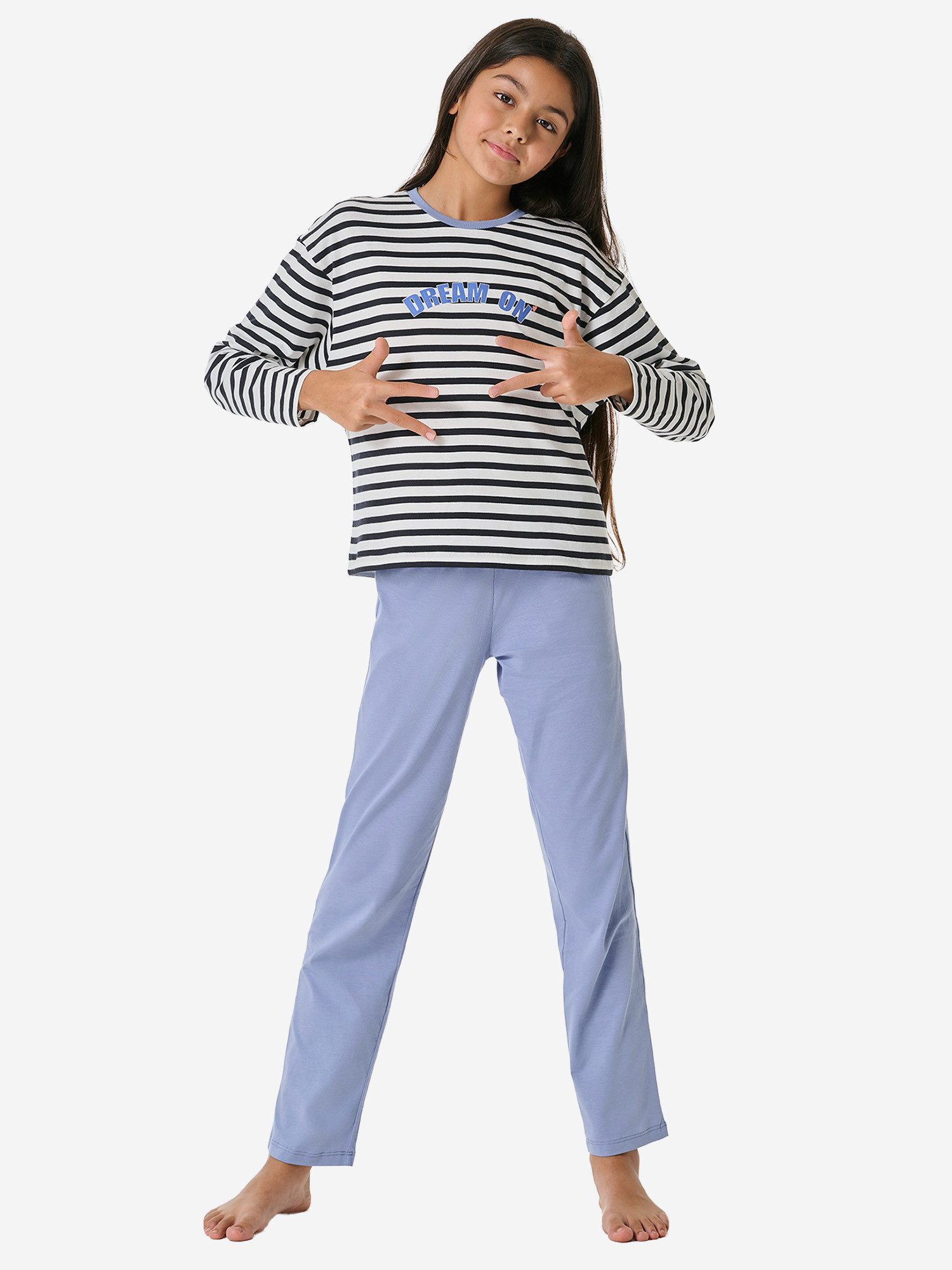 Schiesser Pyjama Nightwear 1 (2 tlg) schlafanzug schlafmode bequem