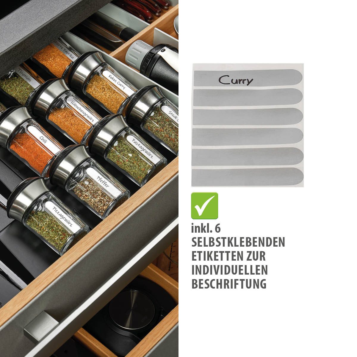 GEFU Gewürzmühle Gewürzstreuer X-PLOSION® Edelstahl Glas Camping Pf