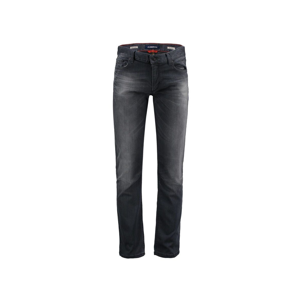 Alberto 5-Pocket-Jeans grau (1-tlg)