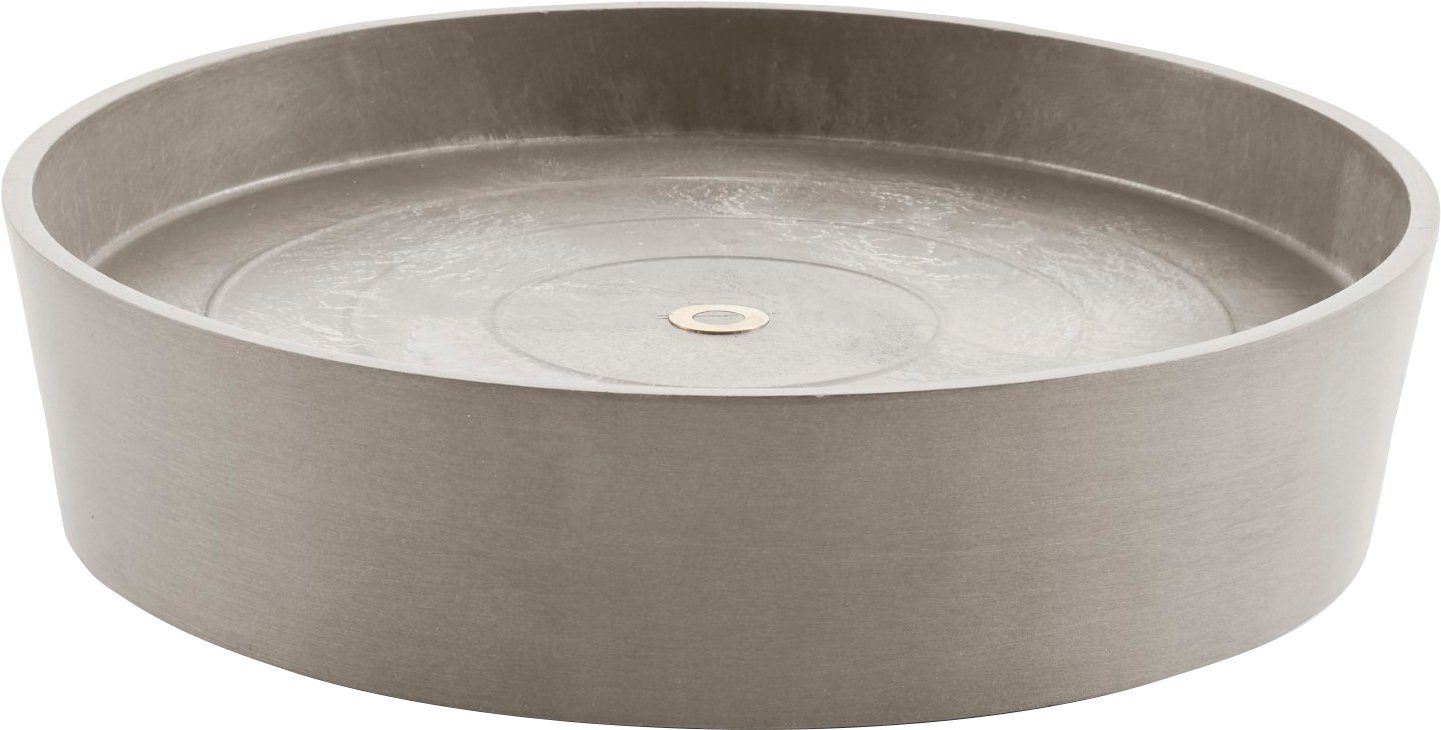 ECOPOTS WHEELS SAUCER 41,5x41,5x9 cm Taupe, Blumentopfuntersetzer BxTxH: