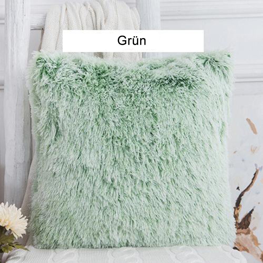 zggzerg Kissenbezug 4 Stück Flaumige Plüsch Zierkissenbezüge 40x40 cm günstig online kaufen