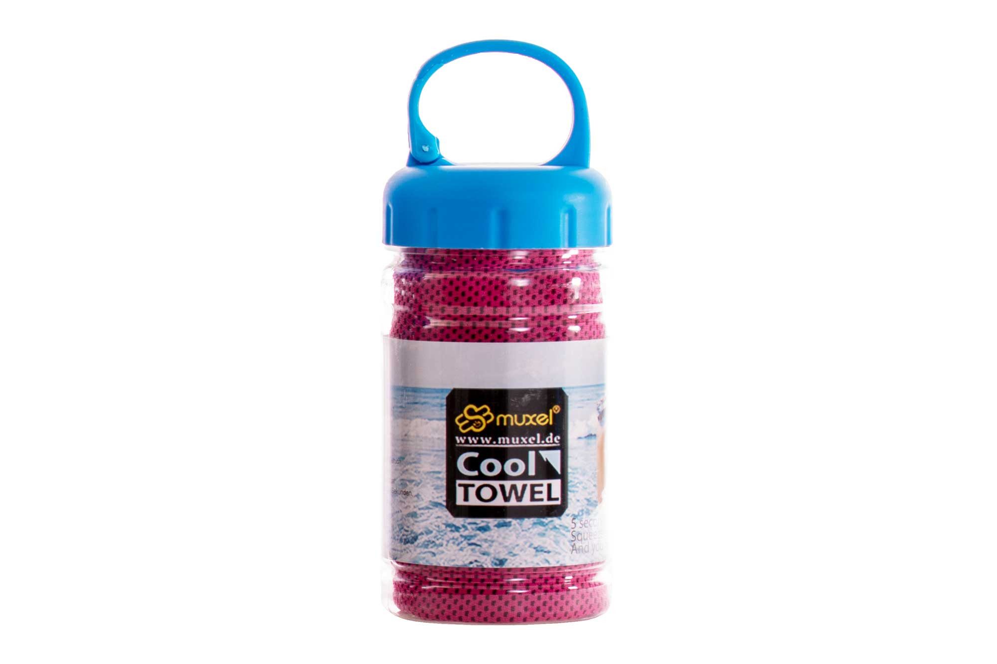 Muxel Massagerolle Cool Down Towel das kühlende Tuch in Pink