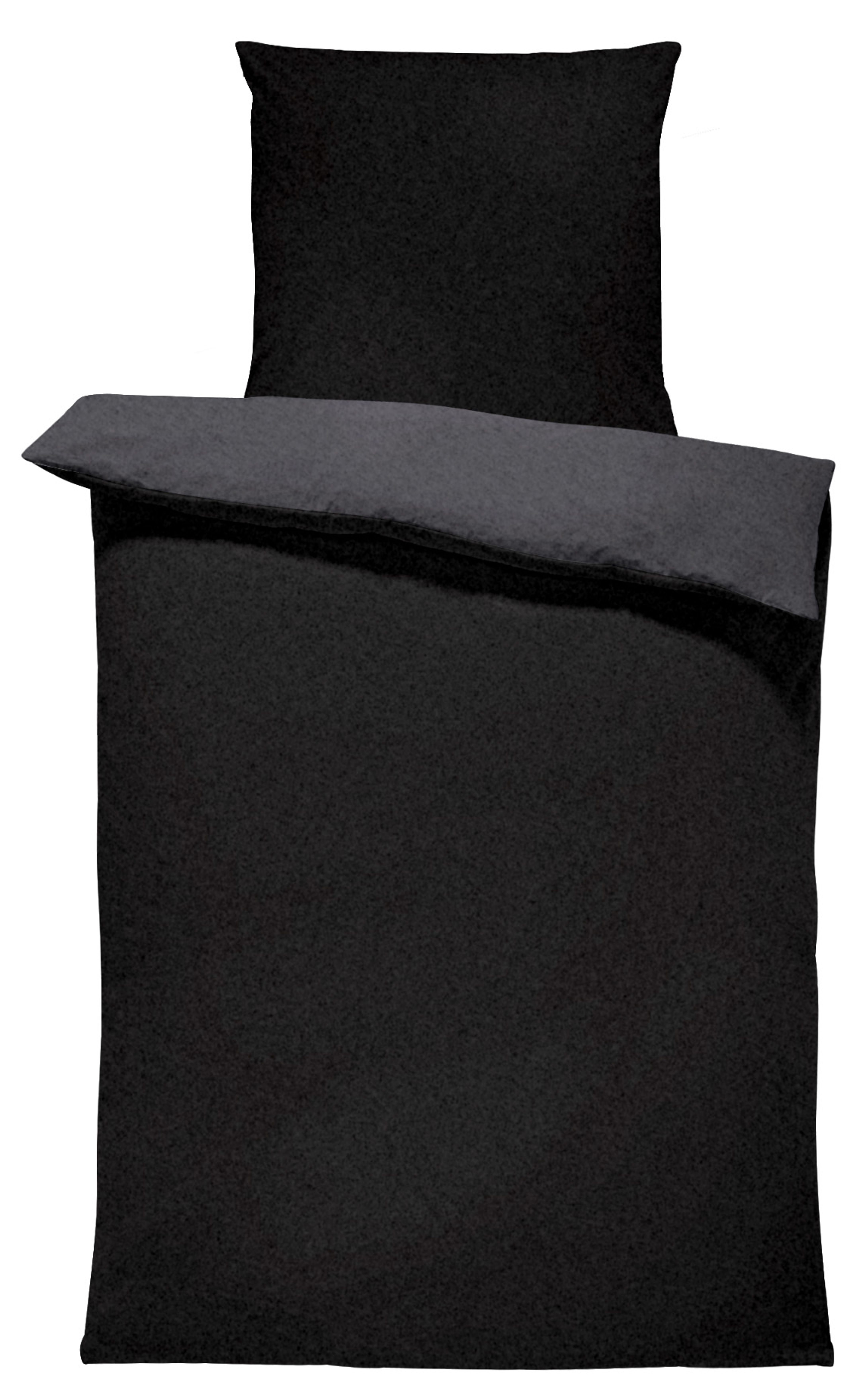 One Home Bettwäsche Doubleface Unifarben, Fleece, 4 teilig, Wende modern, k günstig online kaufen