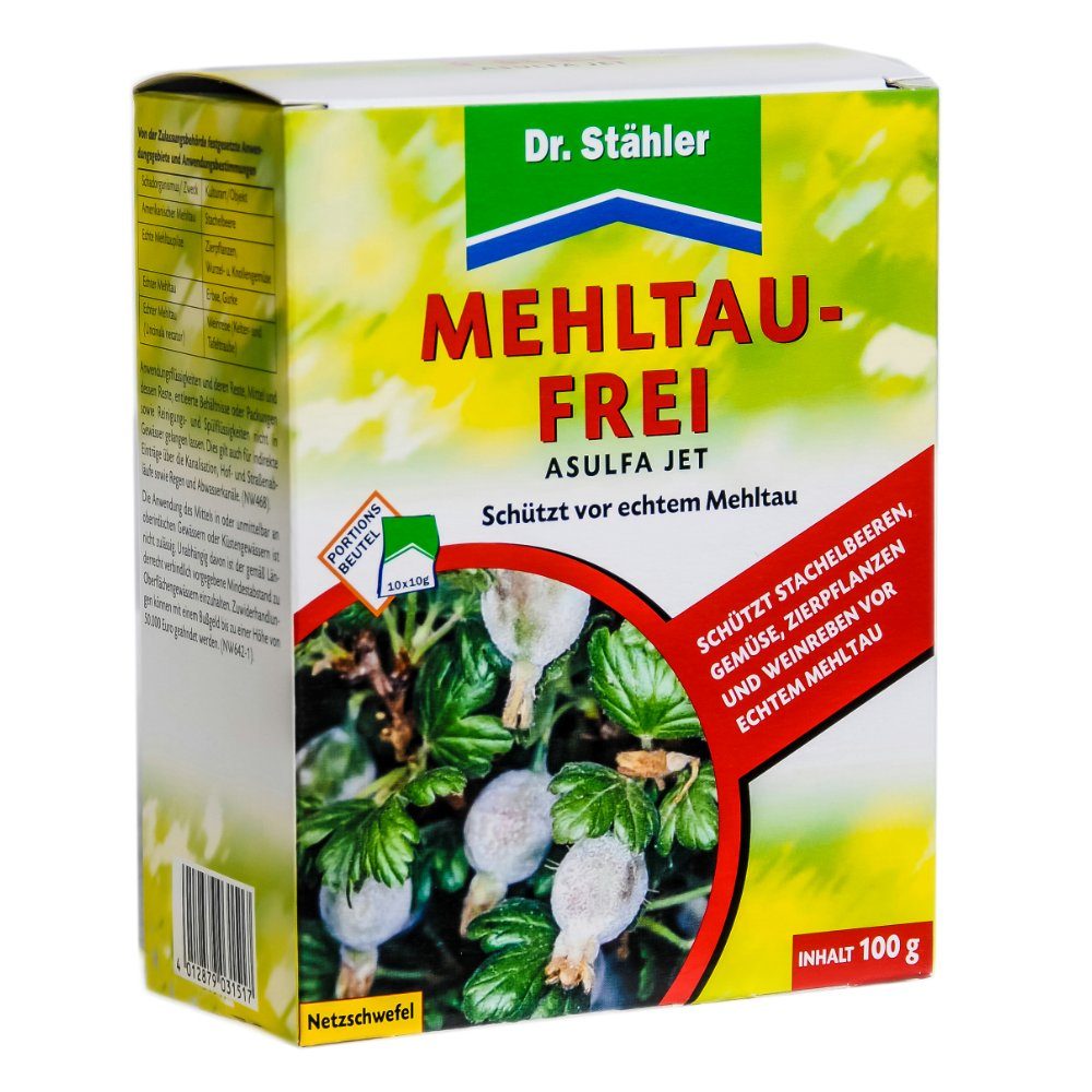Dr. Stähler Pflanzen-Pilzfrei 100g Mehltau-Frei Dr. Stähler Asulfa Jet gegen Echten Mehltaupilzen, 100 g