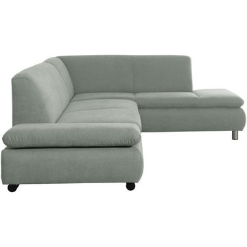 Max Winzer® Ecksofa Terrence Sofa 2,5-Sitzer links mit Ecksofa rechts Flachgewebe hellgrün, 1 Stück, Made in Germany