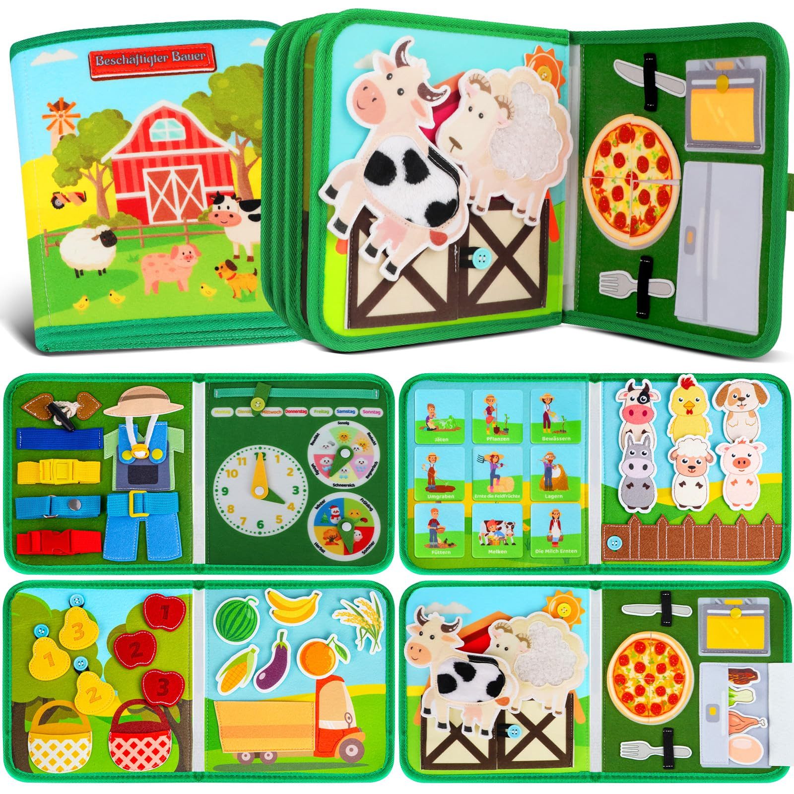 CLTYQ Lernspielzeug Montessori Sensory Activity Board günstig online kaufen