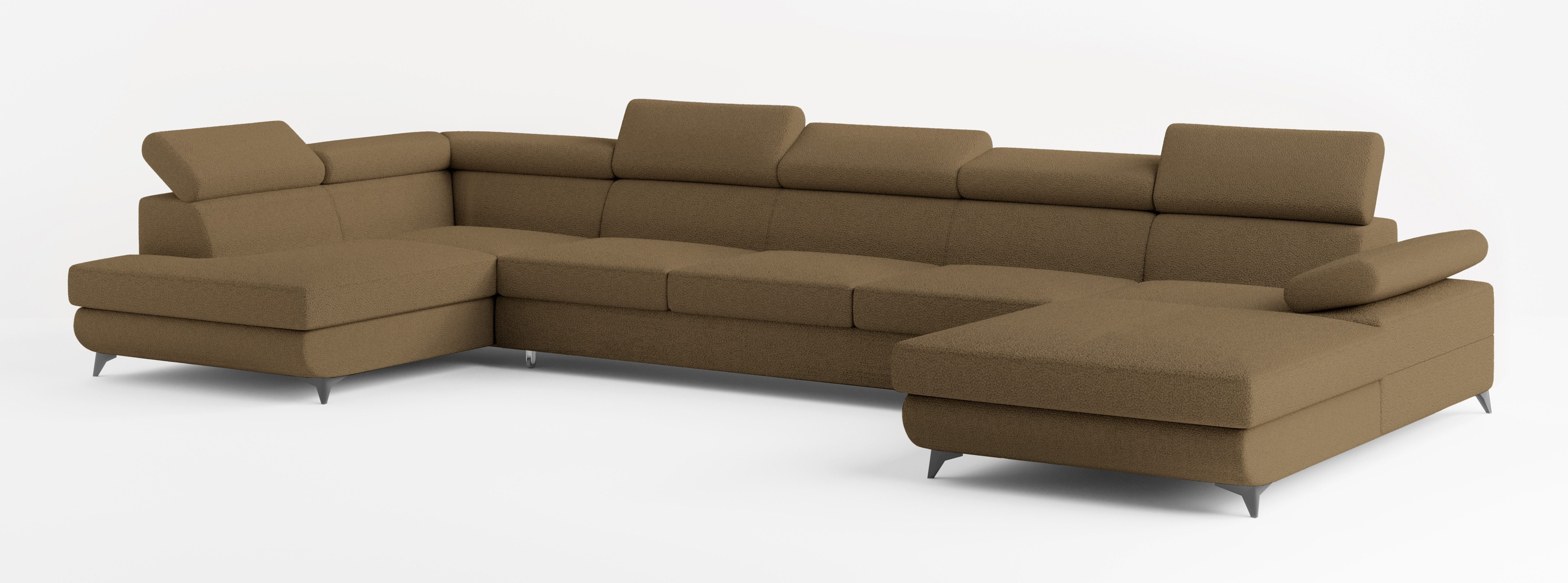 Masseno Ecksofa MONTIVA mit Schlaffunktion U-Form, günstig online kaufen