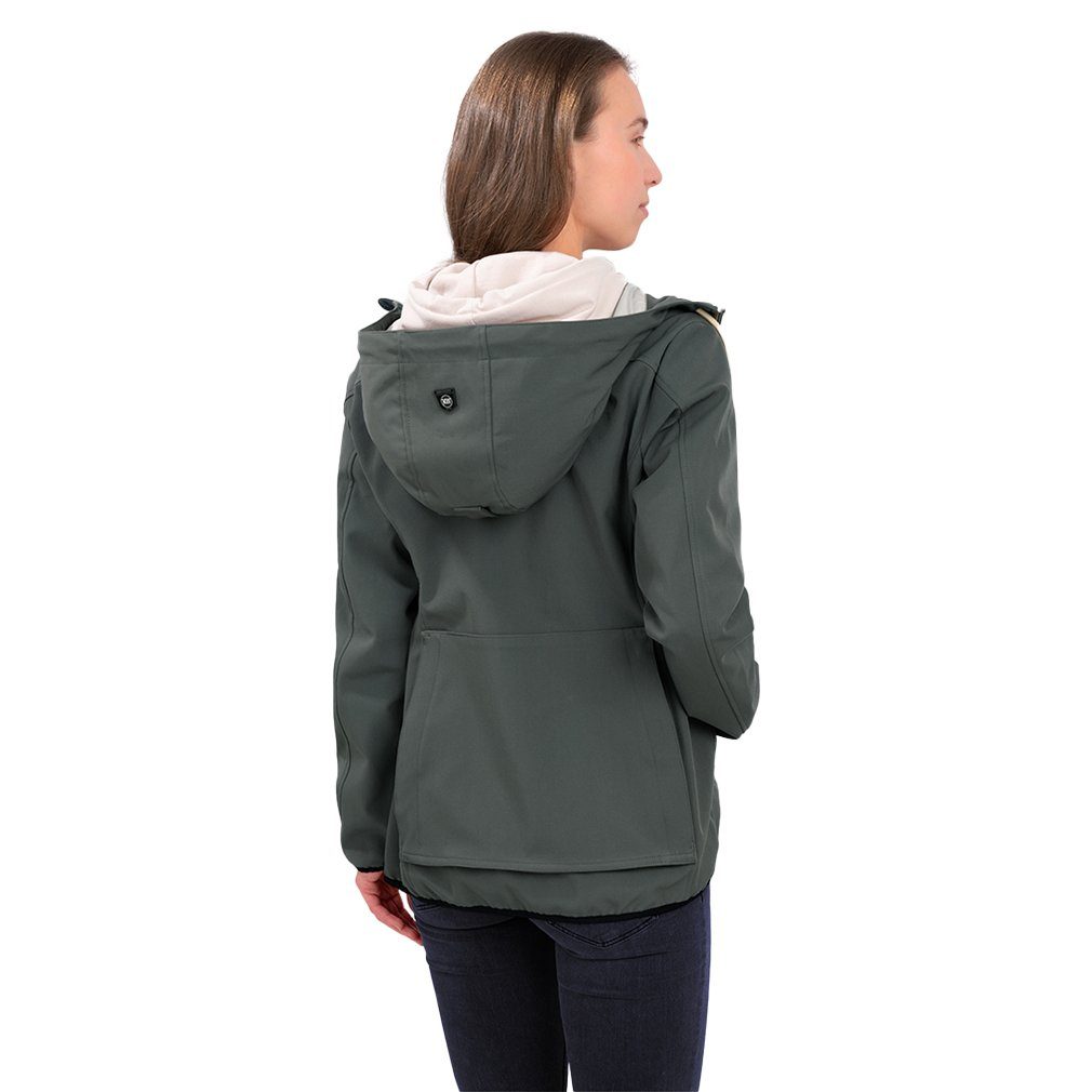 Knuffelwuff Outdoorjacke Softshell Jacke Manhattan mit Rückentasche