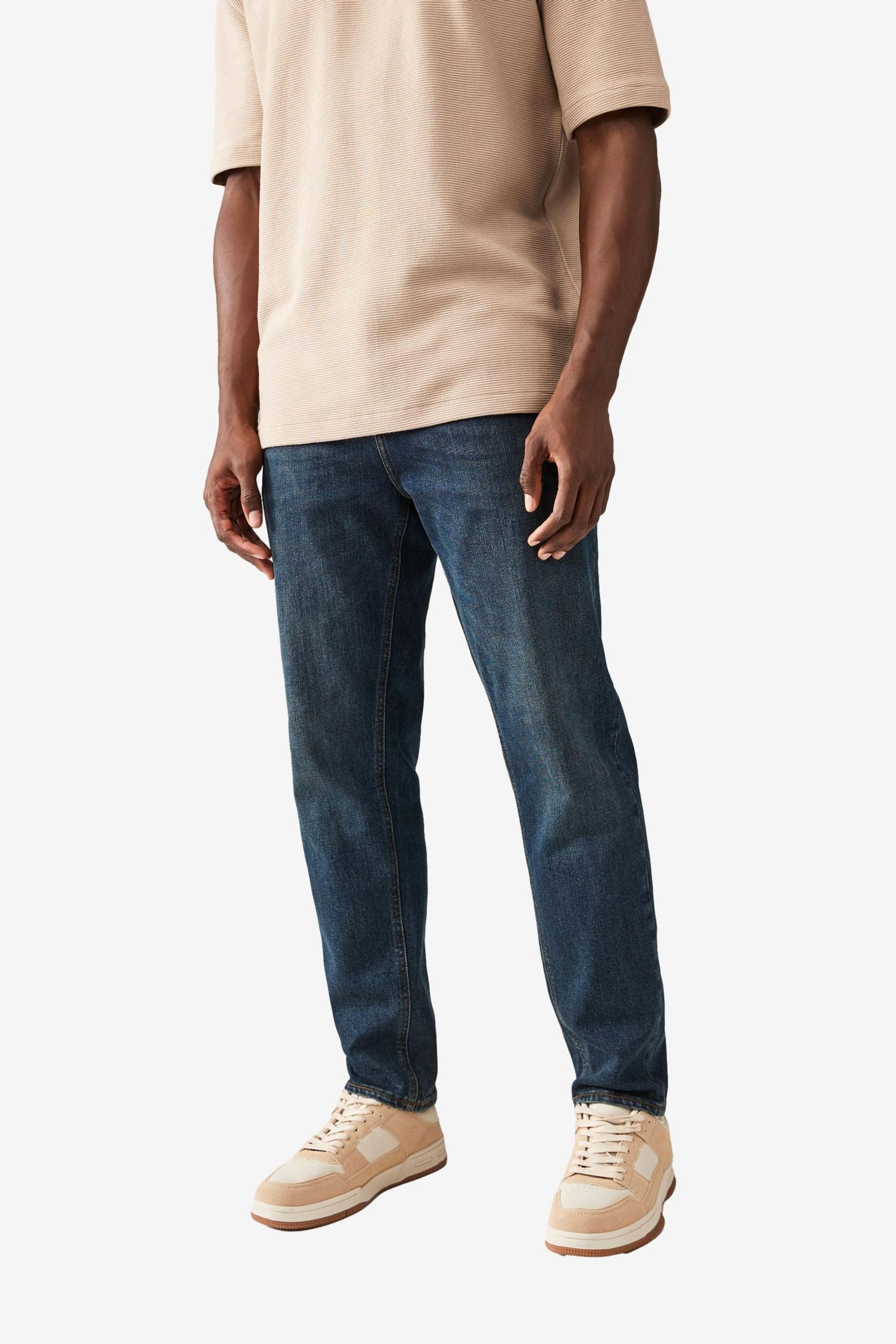 Next Tapered-fit-Jeans Authentic Stretchjeans im Vintage-Look günstig online kaufen