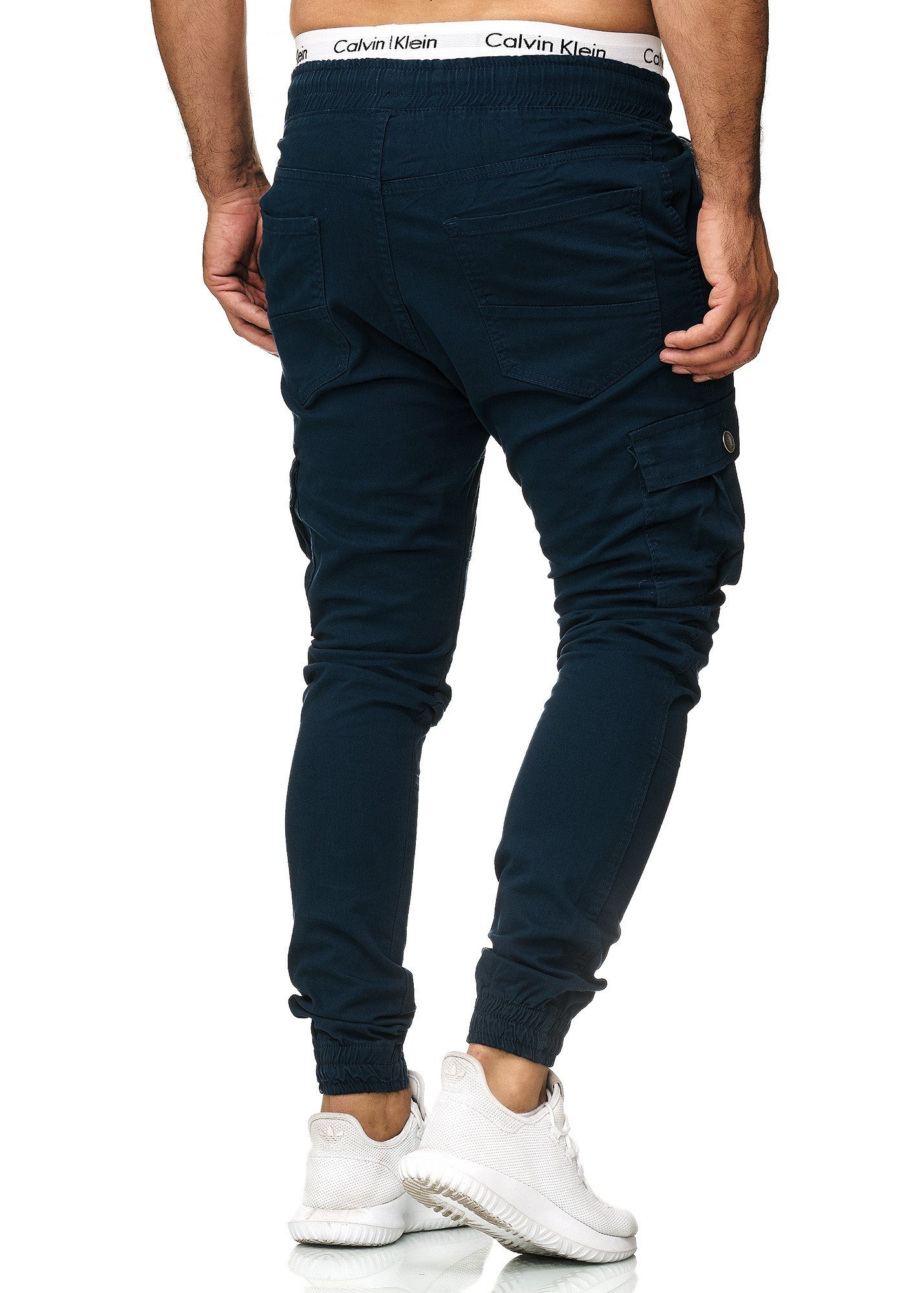 1-tlg) 1039 Straight-Jeans Streetwear, Casual Cargohose Business Freizeit Navy OneRedox (Chino