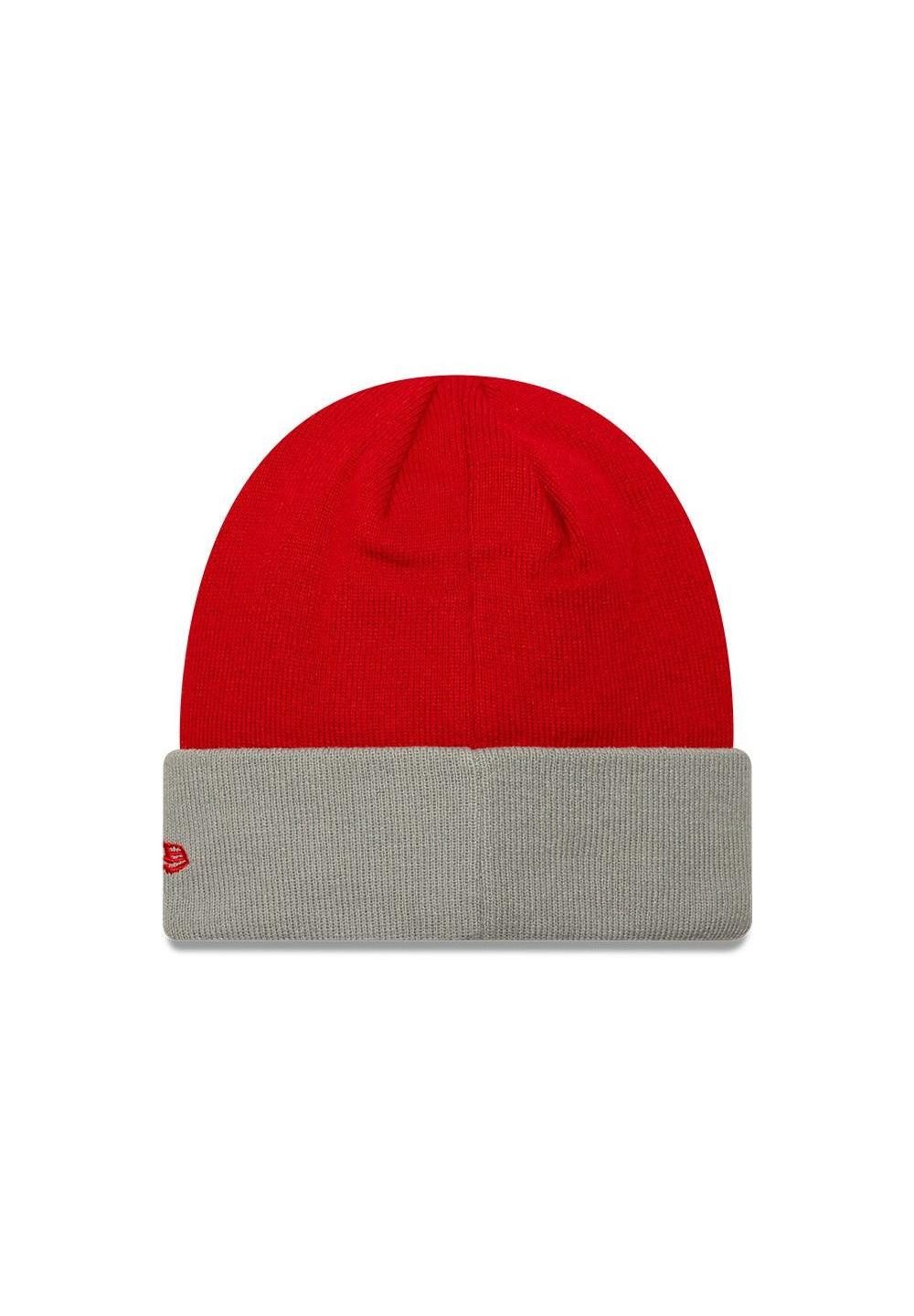 New Era Bommelmütze Liverpool FC New Era Contrast Cuff Beanie Rot Grau (1-St)