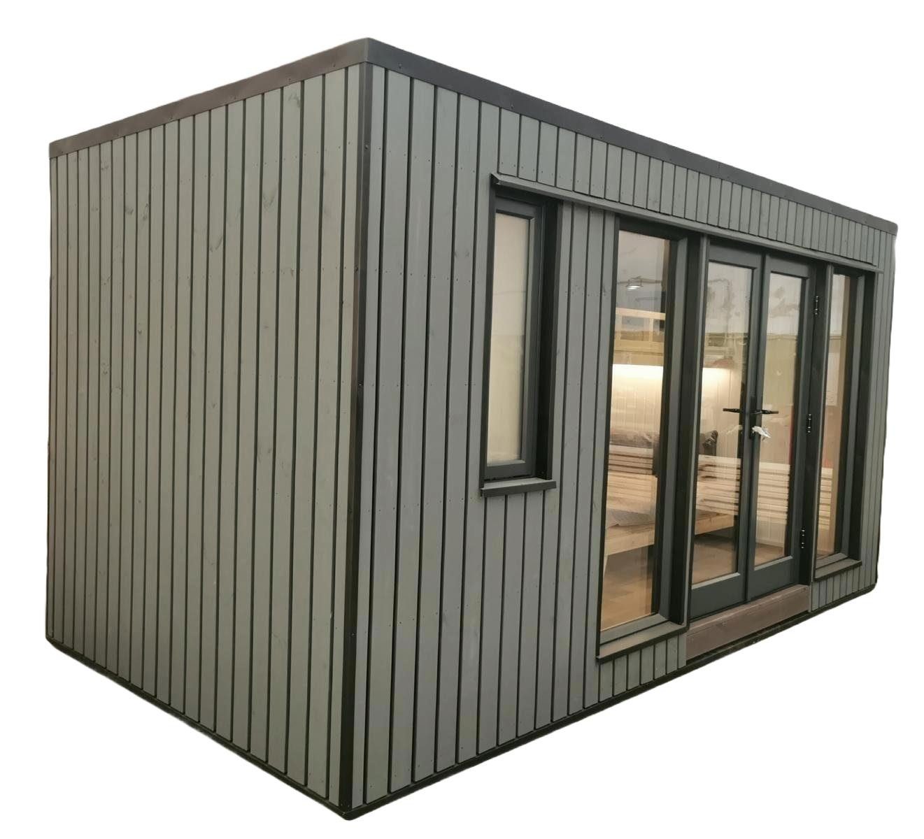 JVmoebel Gartenhaus Campinghaus Gartenhaus Häuschen Garten Holzhaus Ferienhaus Luxus, BxT: 230x600 cm, (1x Gartenhaus), Made in Europa