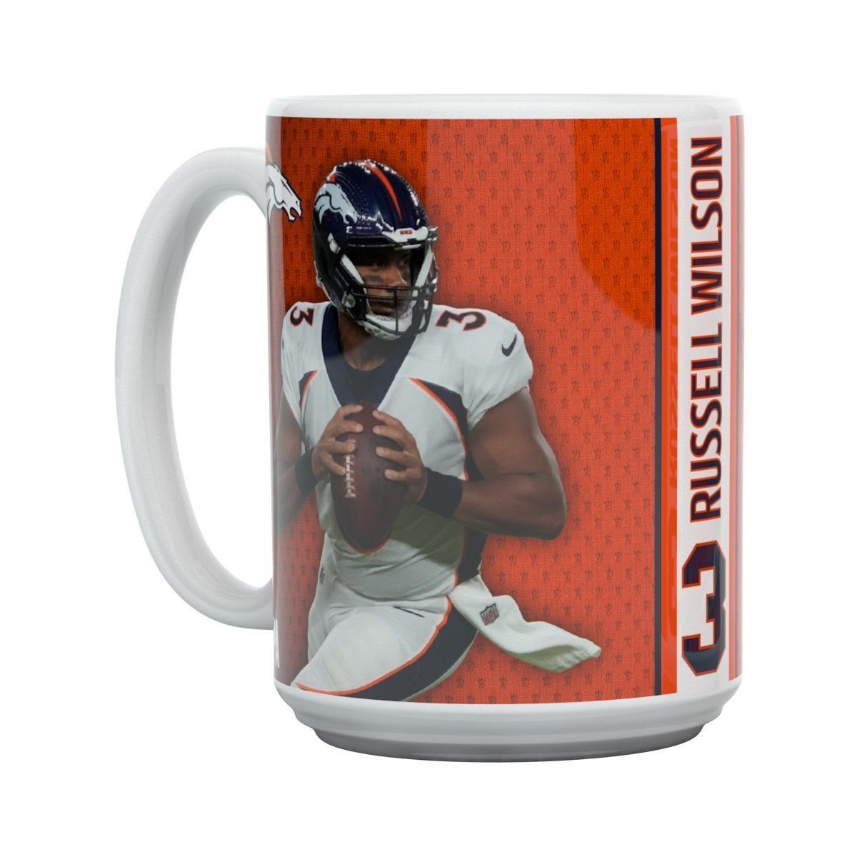 MOTION Branding Great 450 Tasse Broncos Tasse Denver Wilson NFL Russell