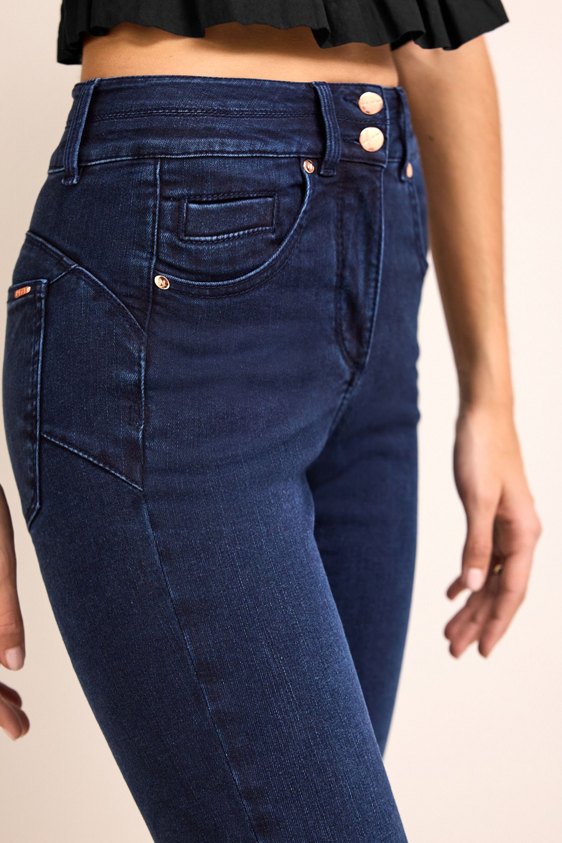 Blue Next Jeans Lift, (1-tlg) Slim & Slim Shape Denim Push-up-Jeans Inky
