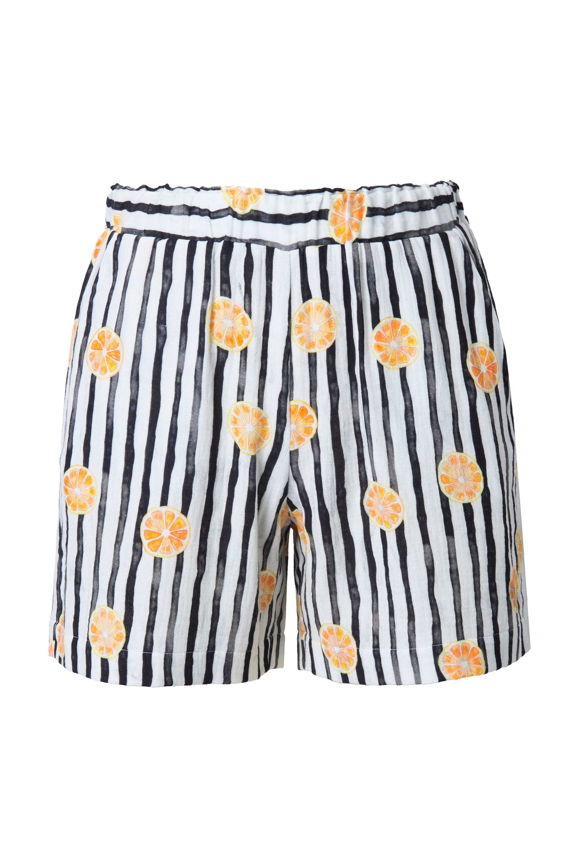 Studio Untold Shorts Streifenshorts Musselin Wide günstig online kaufen