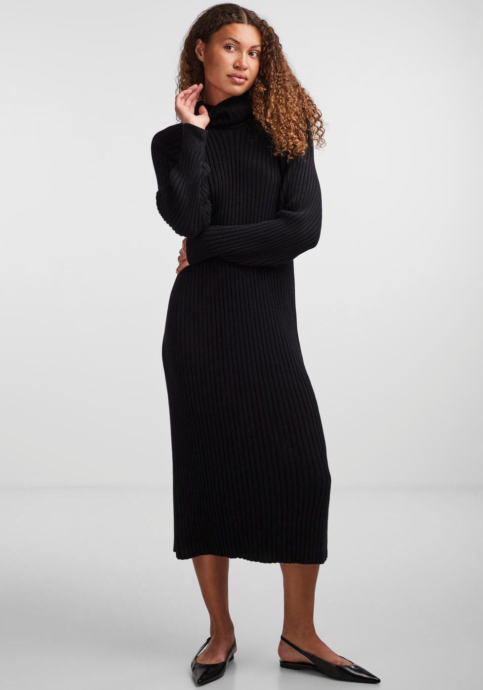 Y.A.S Strickkleid YASMAVI KNIT MIDI ROLLNECK DRESS günstig online kaufen