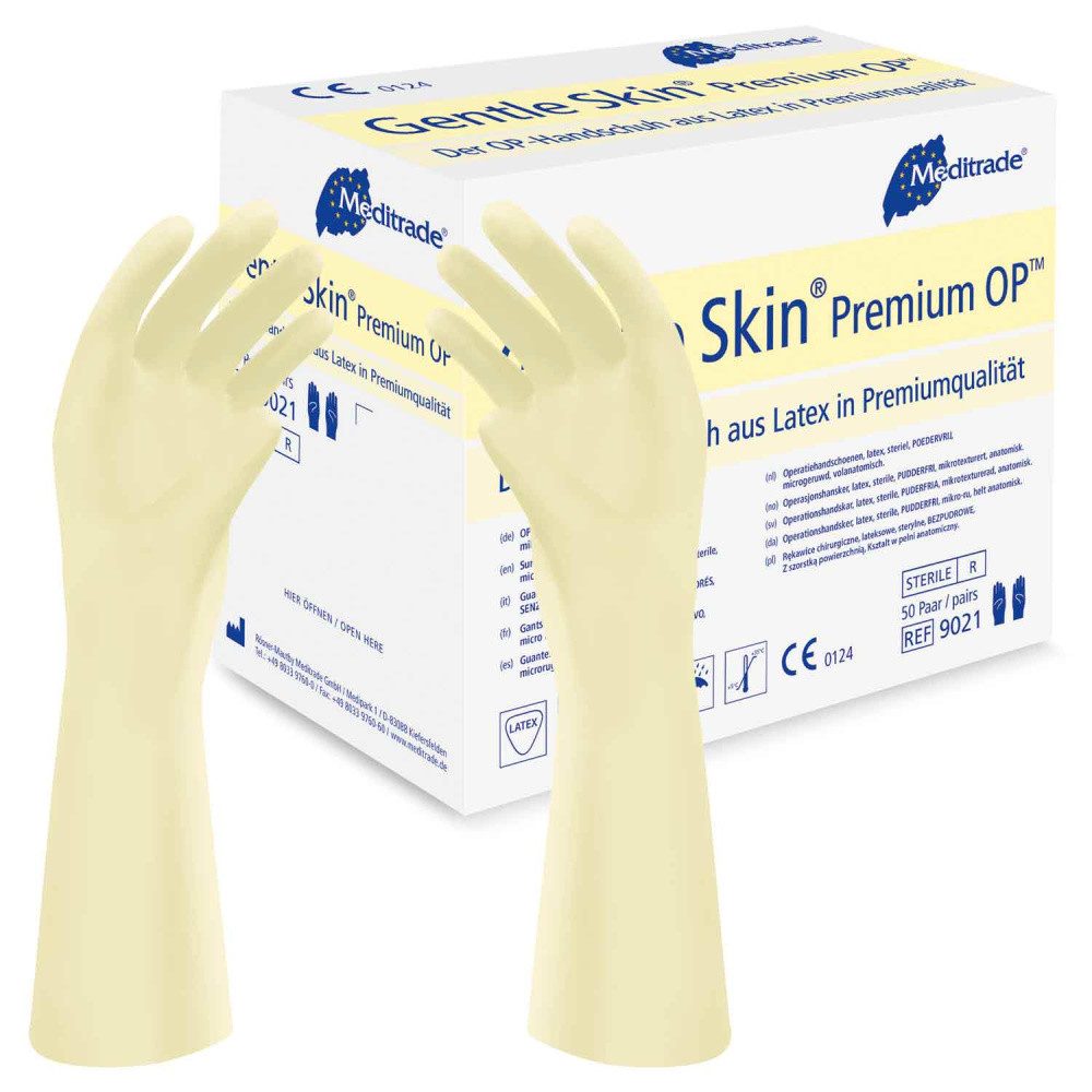 MediTrade Arbeitshandschuhe Gentle Skin® Premium OP-Handschuh Steril - 6,5