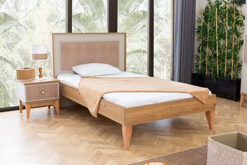JVmoebel Kinderbett Stilvolles Kinderzimmer Bett Holzbett Ausziehbares Schlafzimmer Bett (1-tlg., Kinderbett), Made in Europa